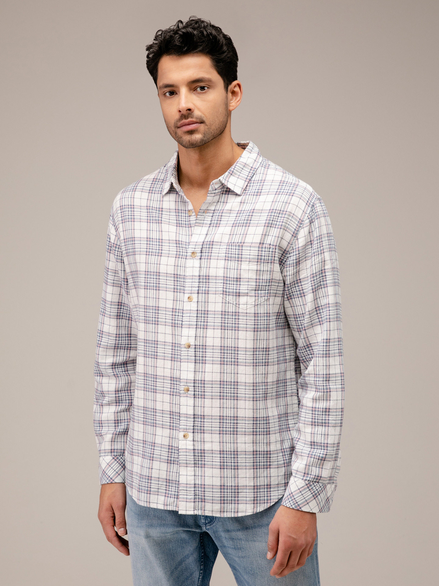 Detailansicht von Karohemd aus Baumwolle von RAILS