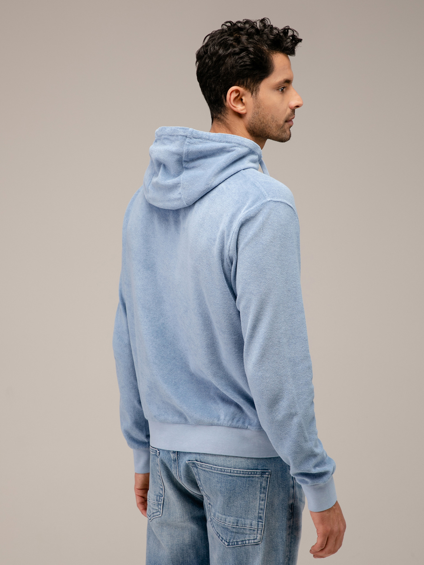 Detailansicht von Hoodie in Frotteeoptik von 04651