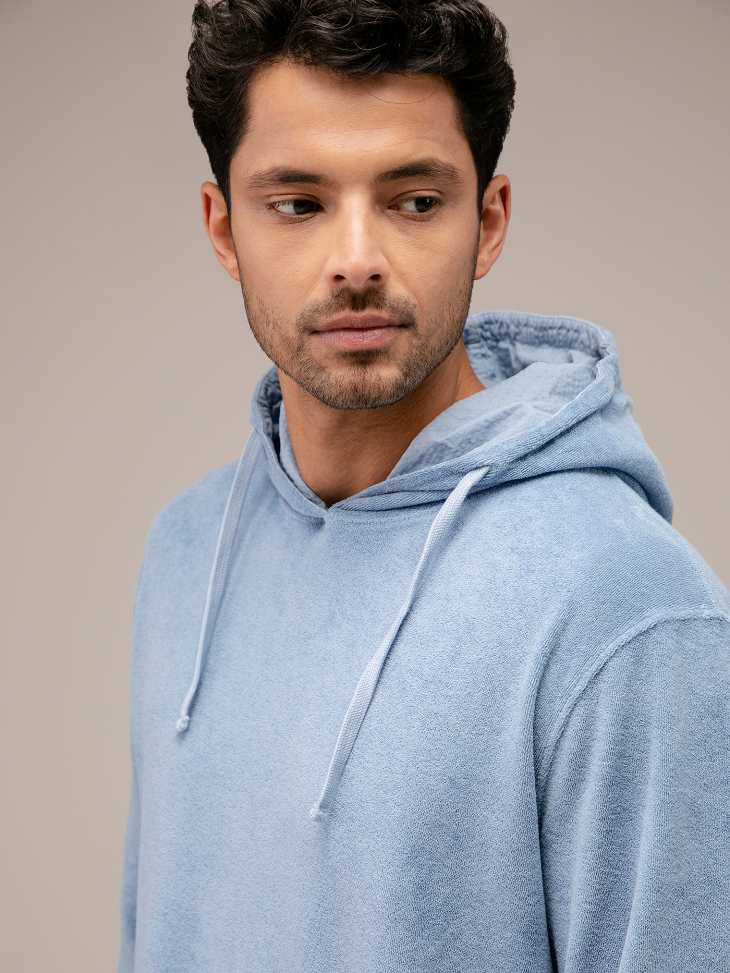 Detailansicht von Hoodie in Frotteeoptik von 04651