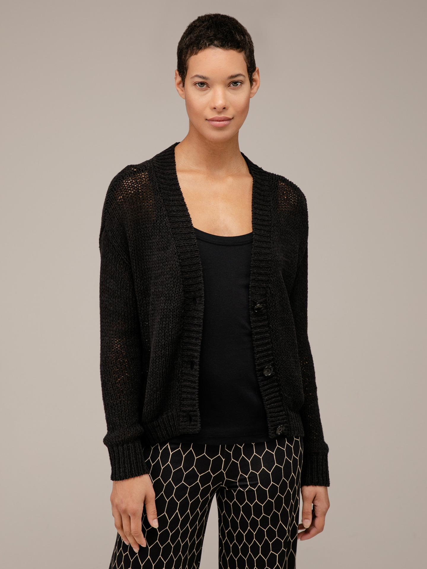 Detailansicht von Strickjacke aus Baumwolle von DANIELS