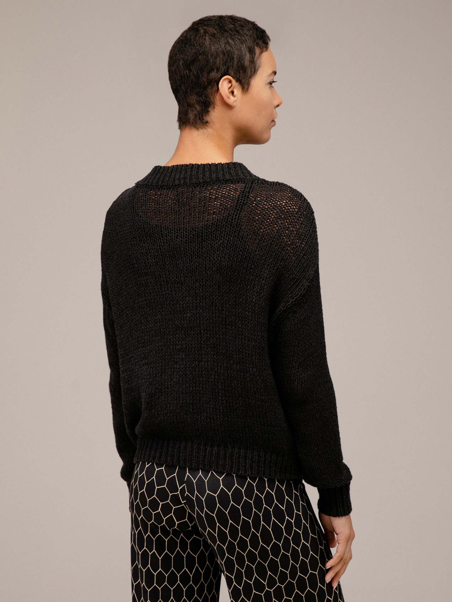 Detailansicht von Strickjacke aus Baumwolle von DANIELS