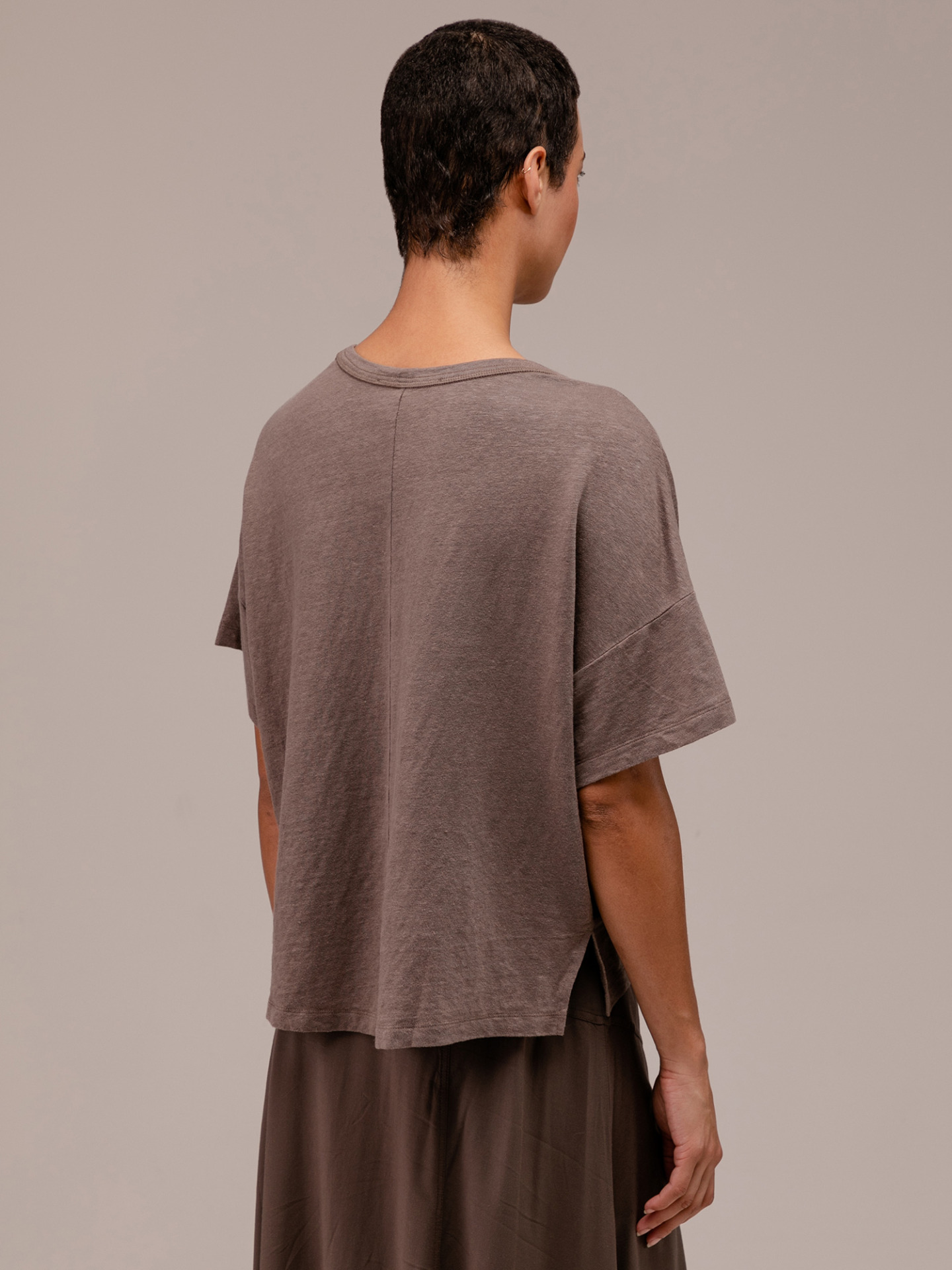 Detailansicht von Oversized T-Shirt aus Leinen von 10 DAYS