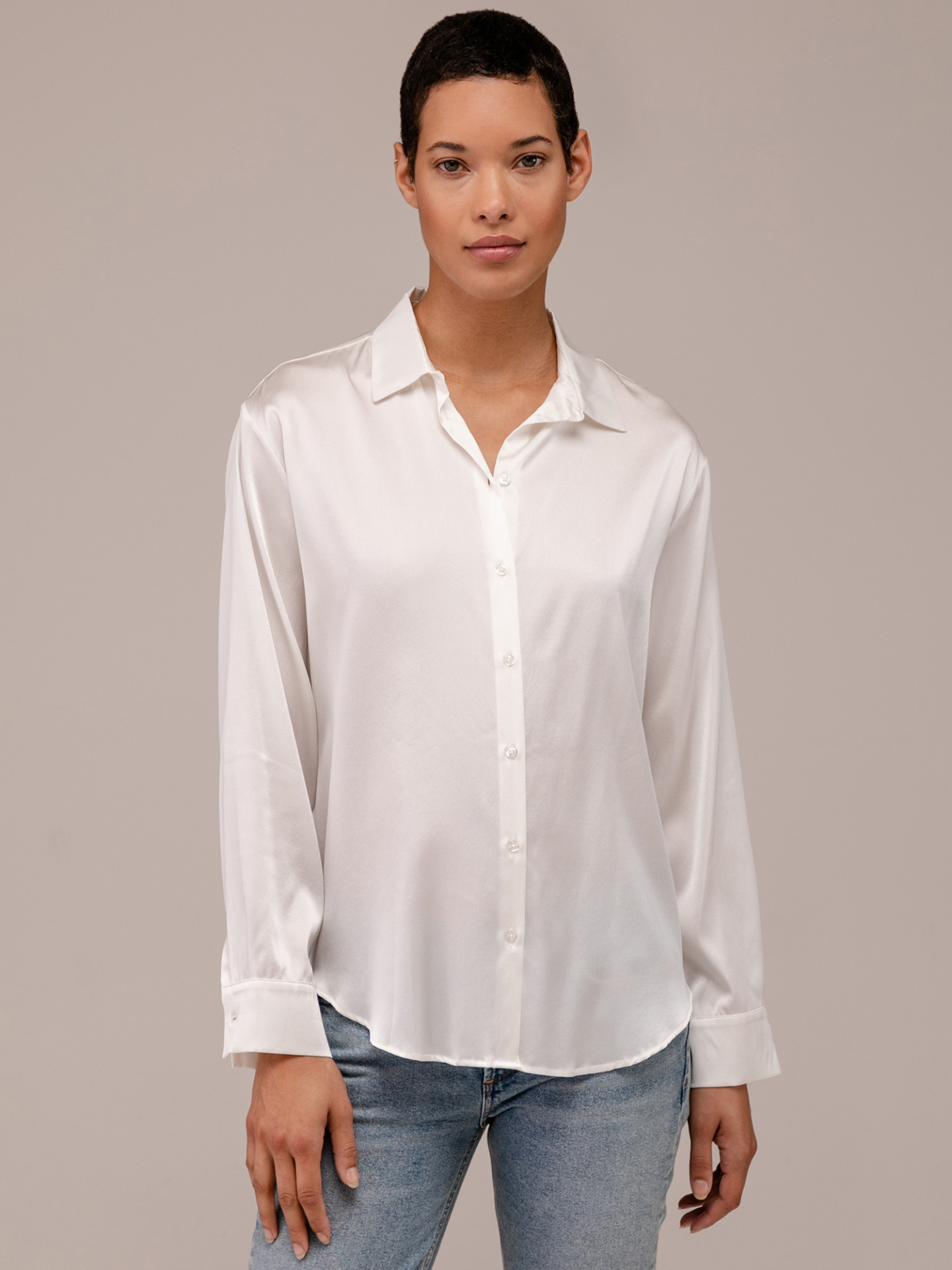 Detailansicht von Seidenbluse von DANIELS