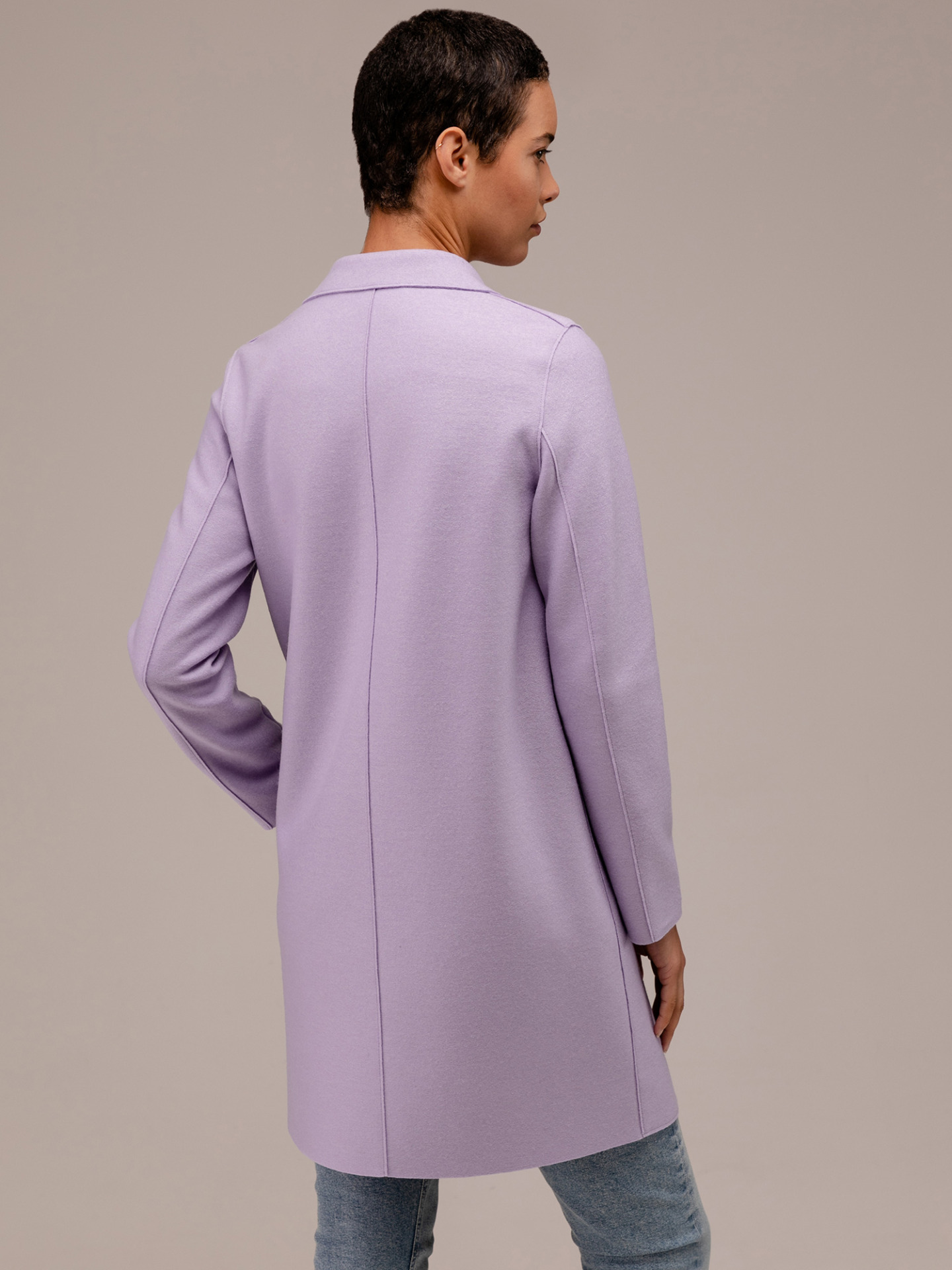 Detailansicht von Schurwollmantel von HARRIS WHARF LONDON