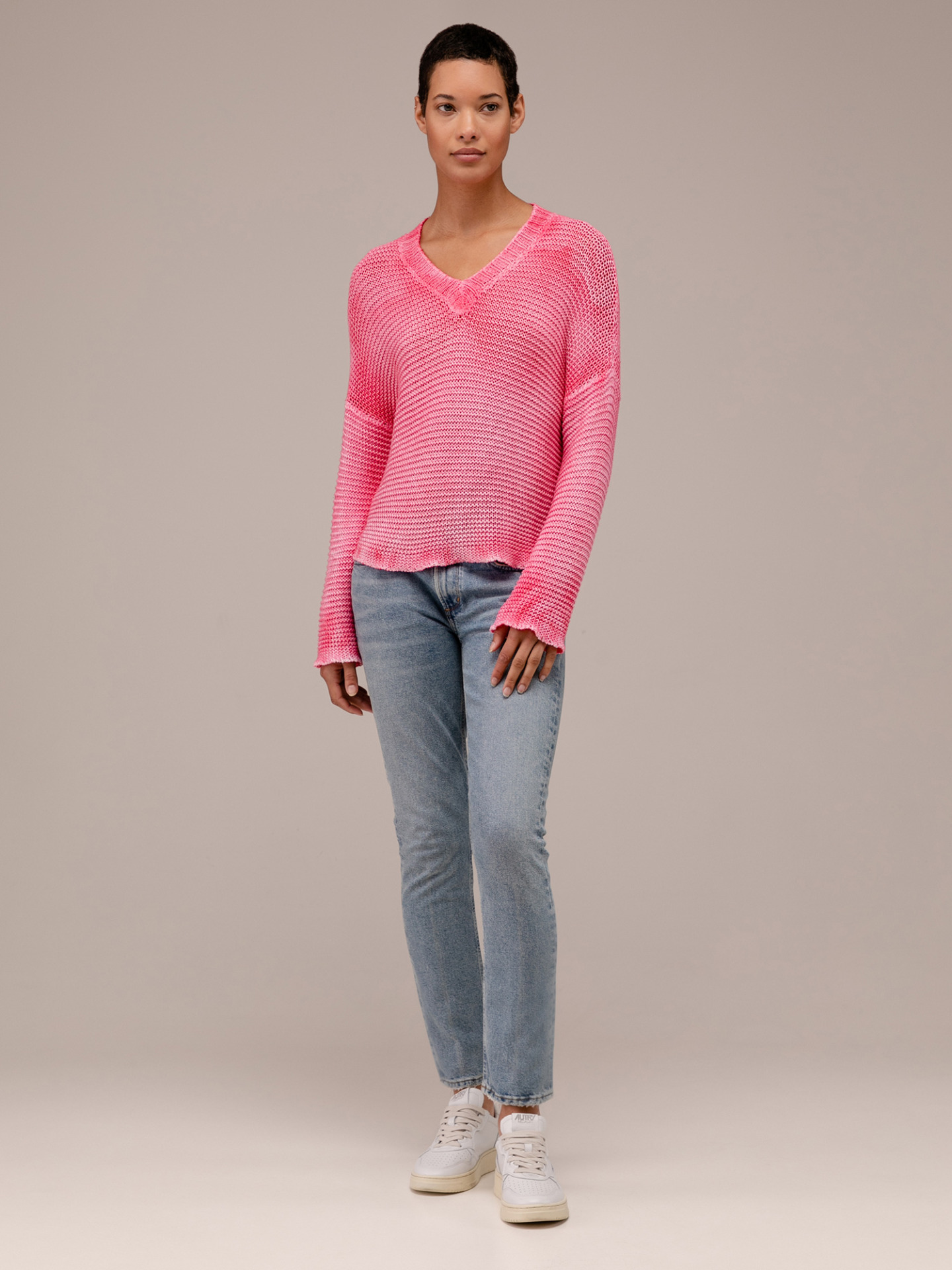 Detailansicht von Oversized Pullover aus Baumwolle von AVANT TOI