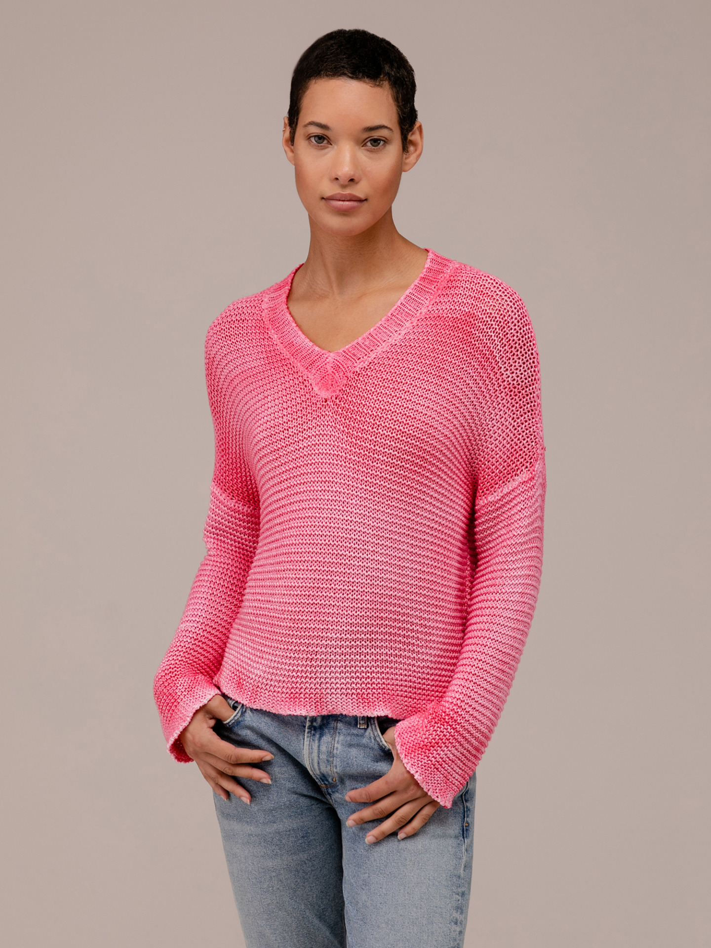 Detailansicht von Oversized Pullover aus Baumwolle von AVANT TOI