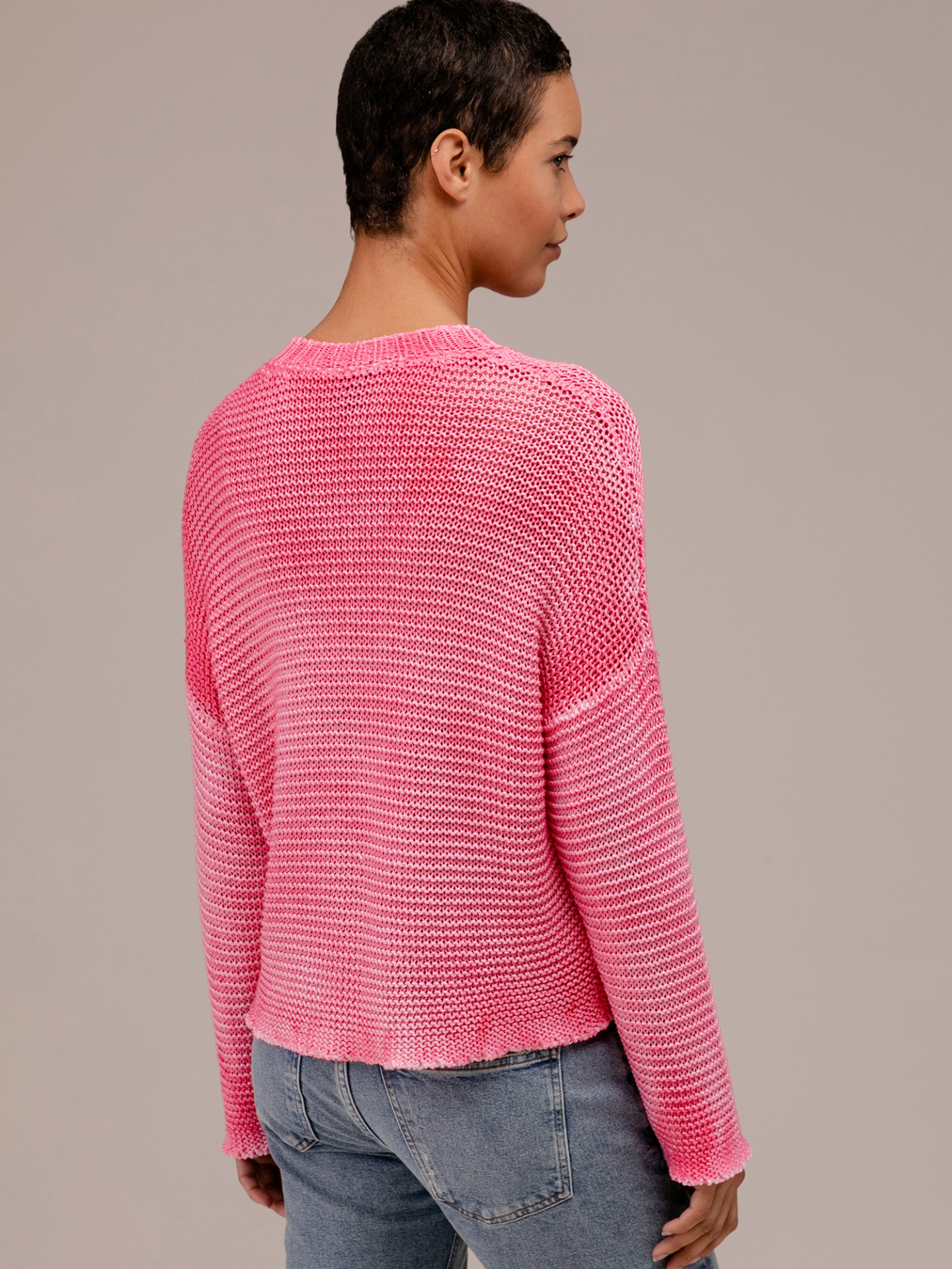 Detailansicht von Oversized Pullover aus Baumwolle von AVANT TOI