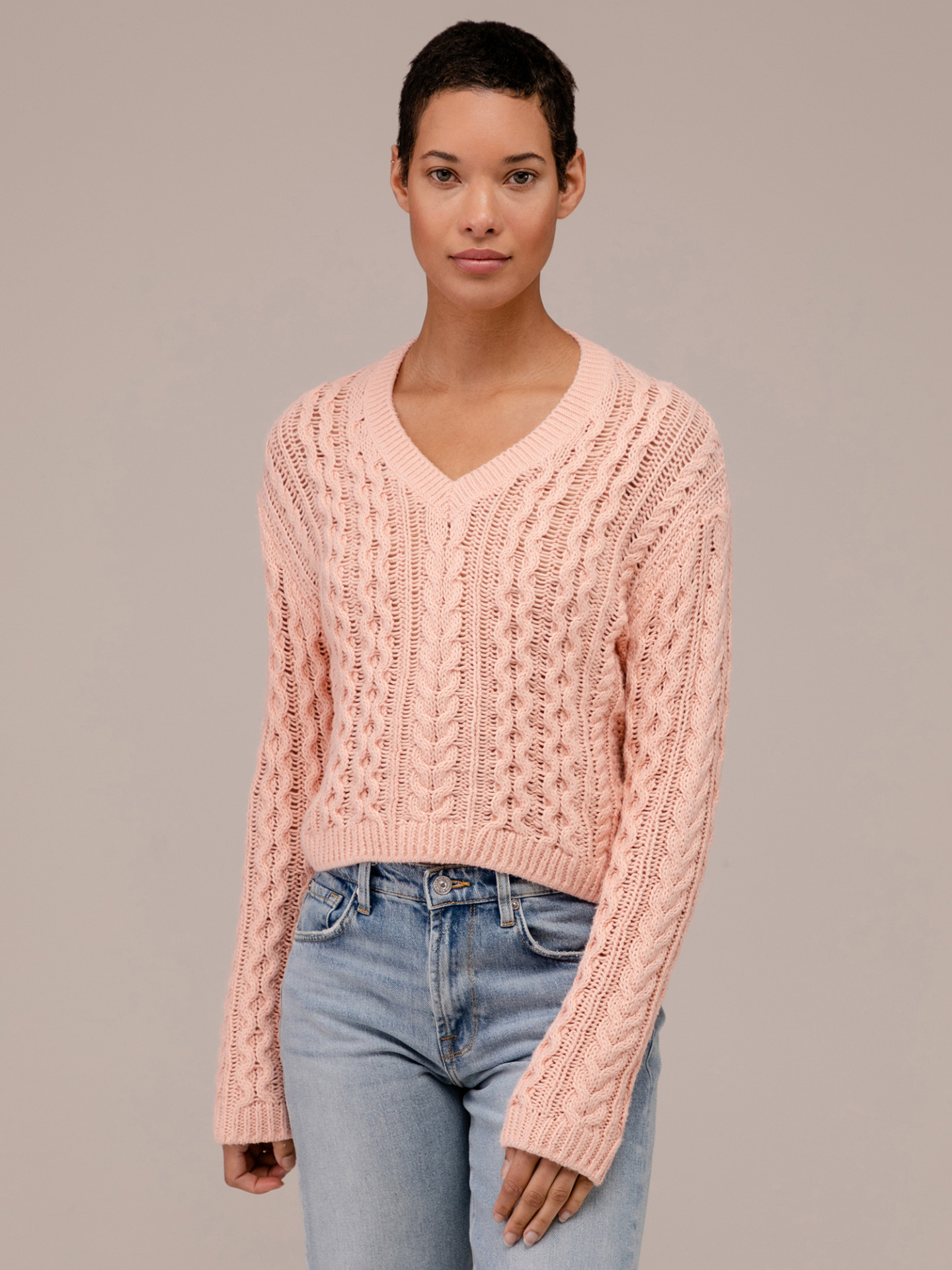 Detailansicht von Pullover aus Baumwolle von 360 CASHMERE