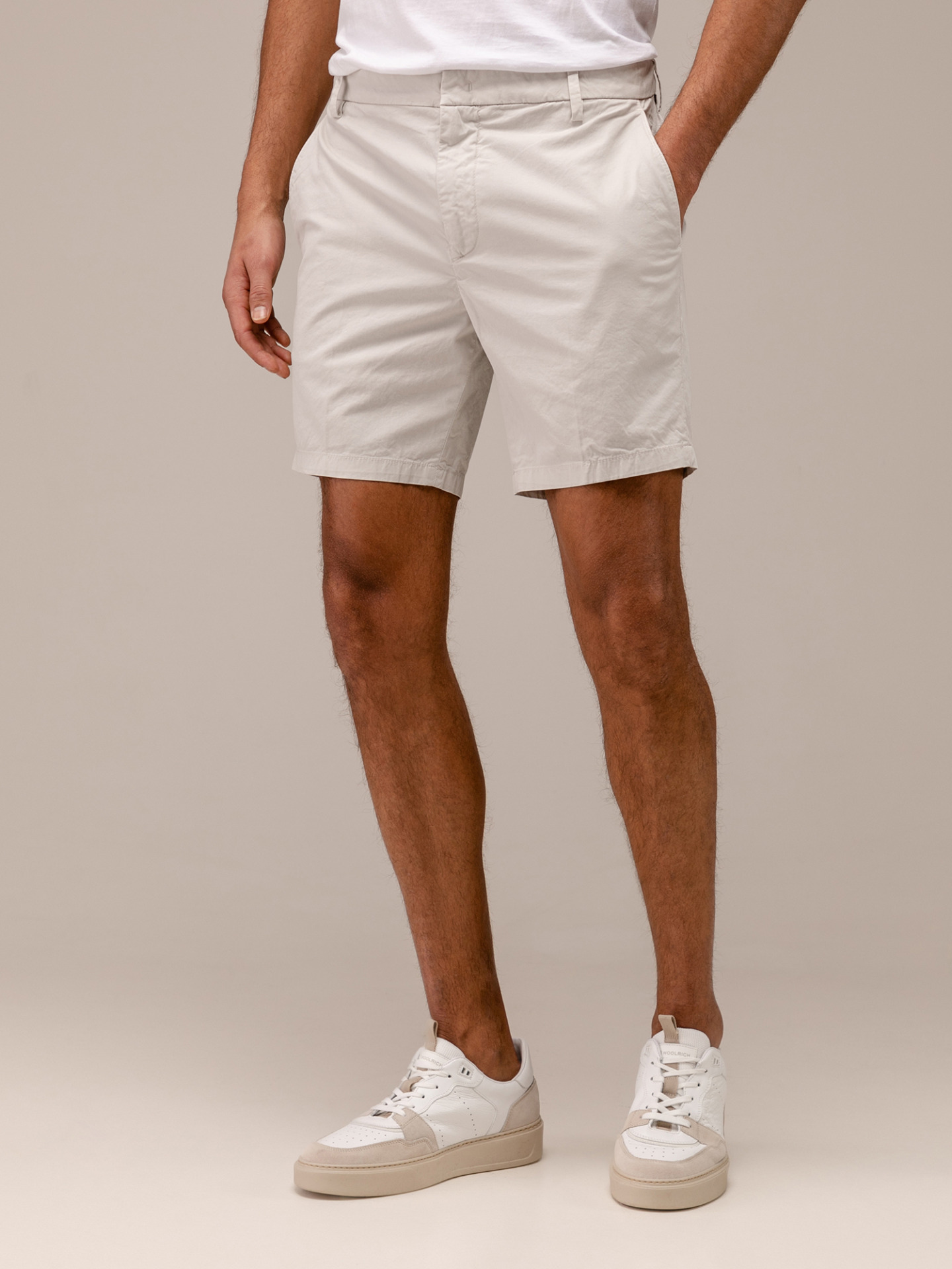 Detailansicht von Shorts aus Baumwolle von DONDUP