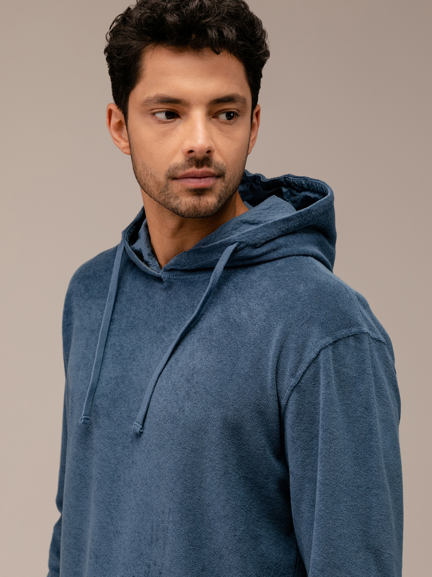 Detailansicht von Hoodie in Frotteeoptik von 04651