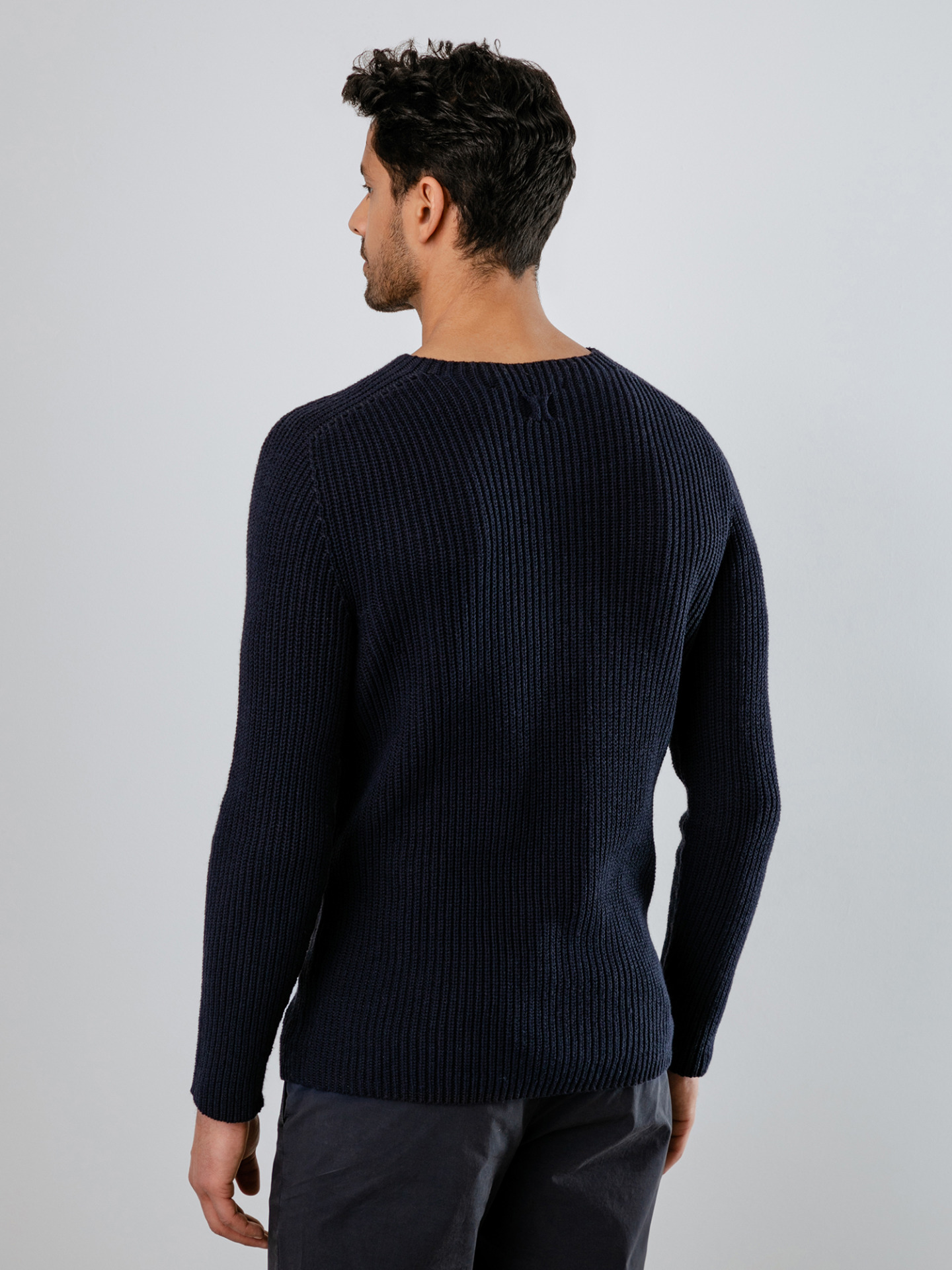 Detailansicht von Pullover aus Baumwolle von HANNES ROETHER