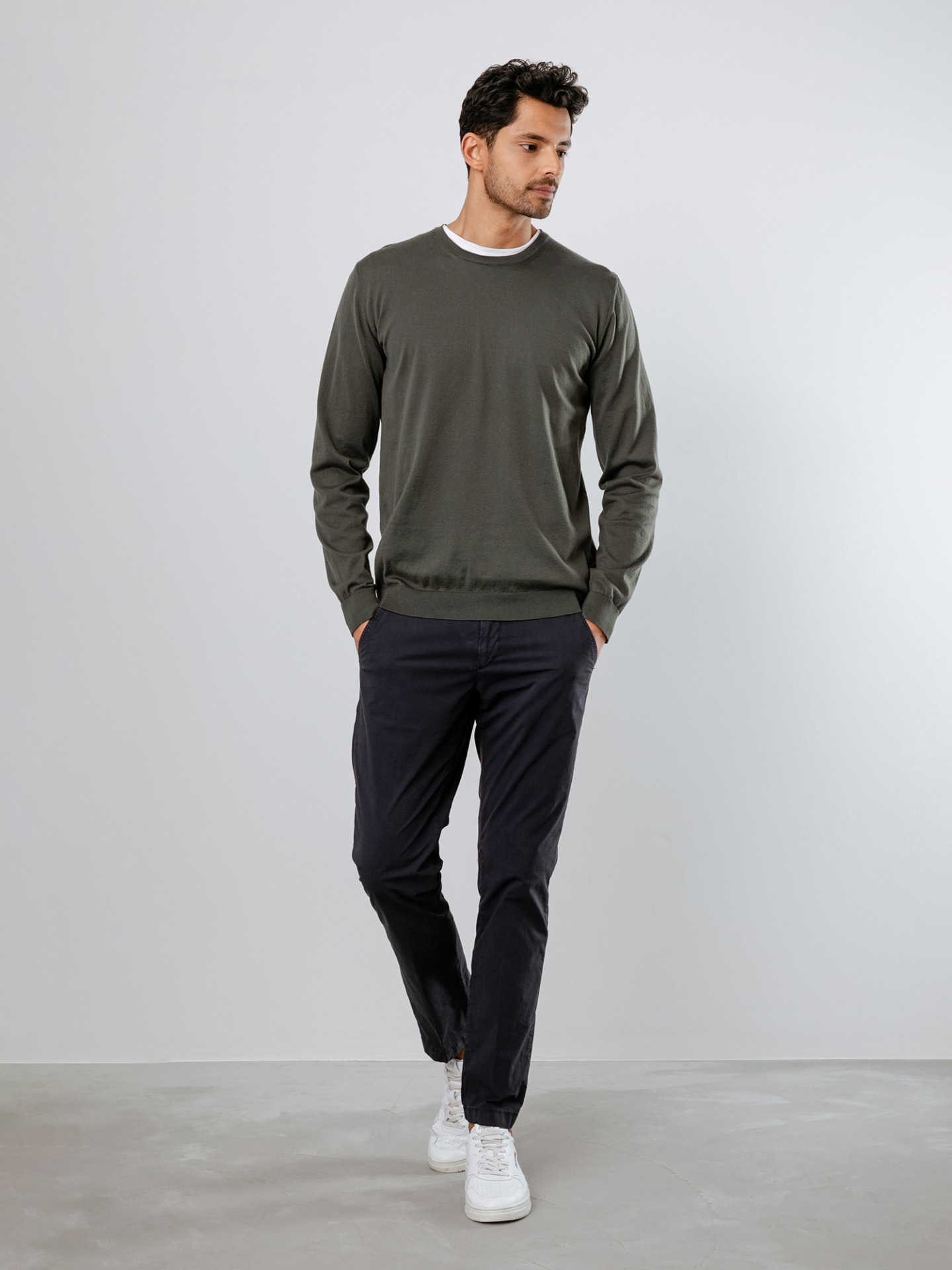 Detailansicht von Pullover aus Baumwolle von ROBERTO COLLINA