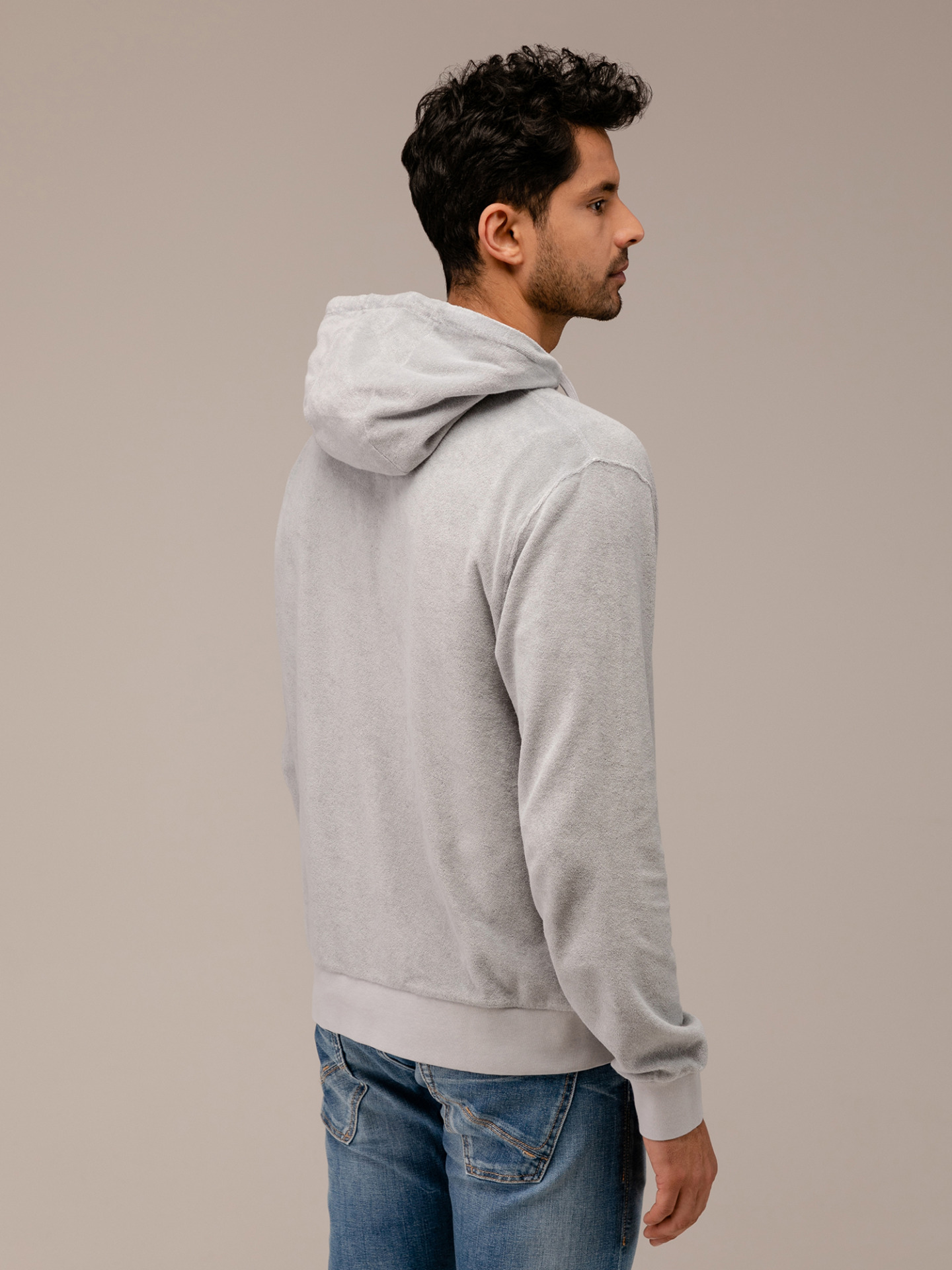 Detailansicht von Hoodie in Frotteeoptik von 04651