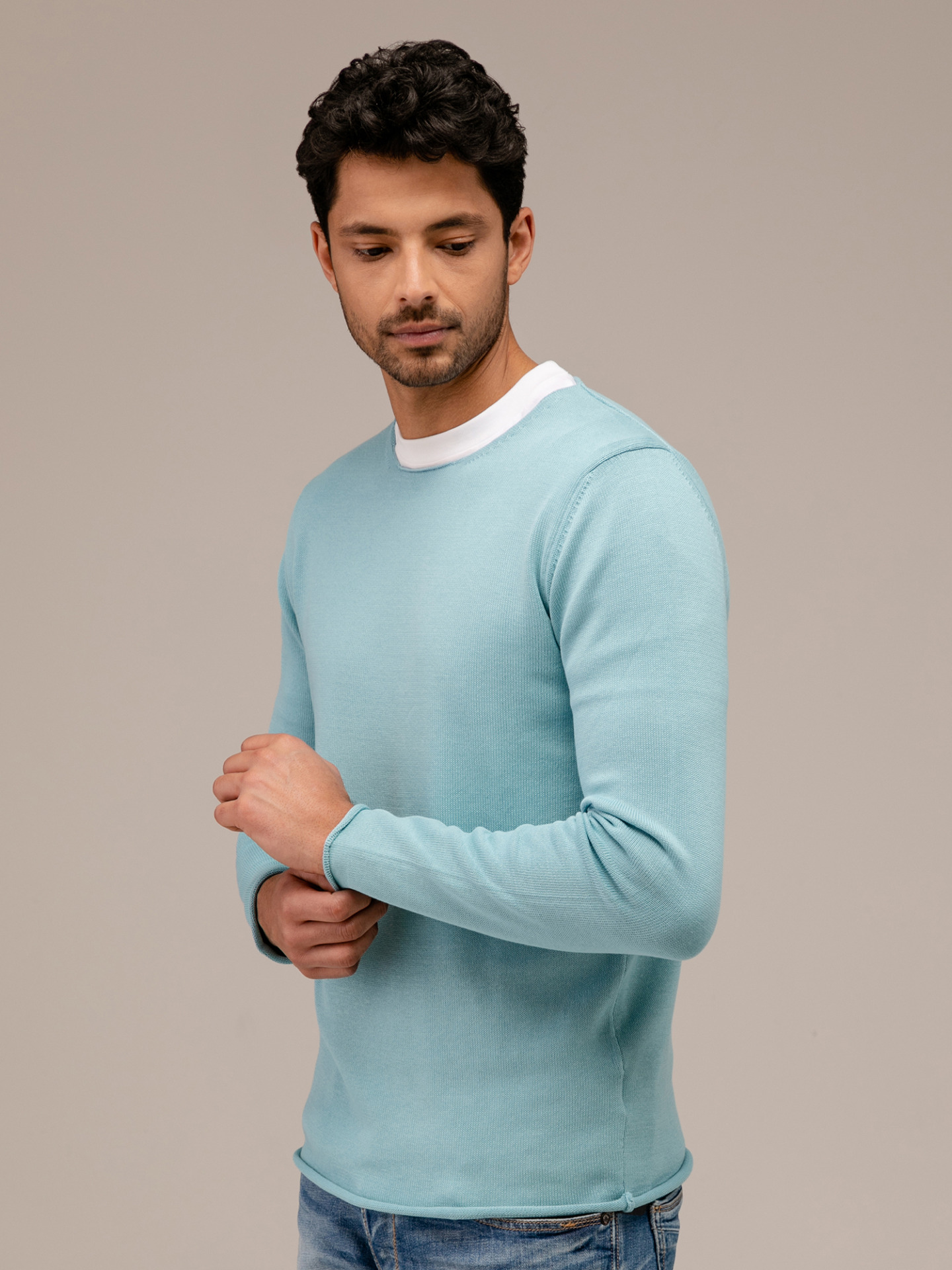 Detailansicht von Leichter Pullover aus Baumwolle von DANIELE FIESOLI