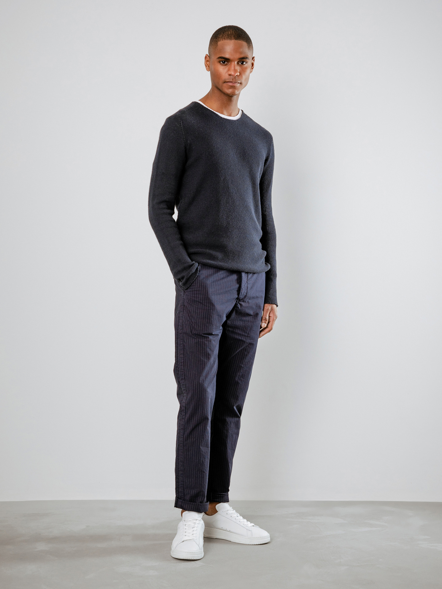 Detailansicht von Pullover aus Baumwolle von HANNES ROETHER