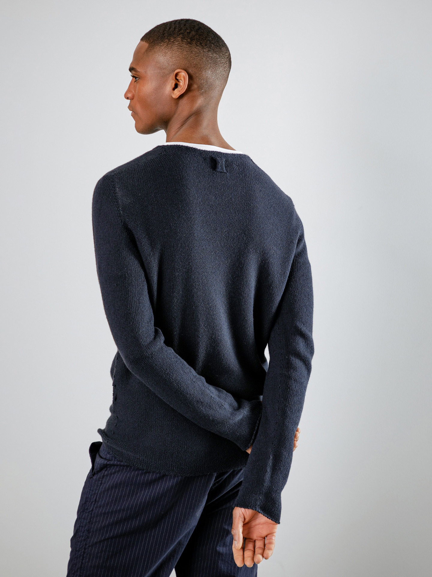 Detailansicht von Pullover aus Baumwolle von HANNES ROETHER