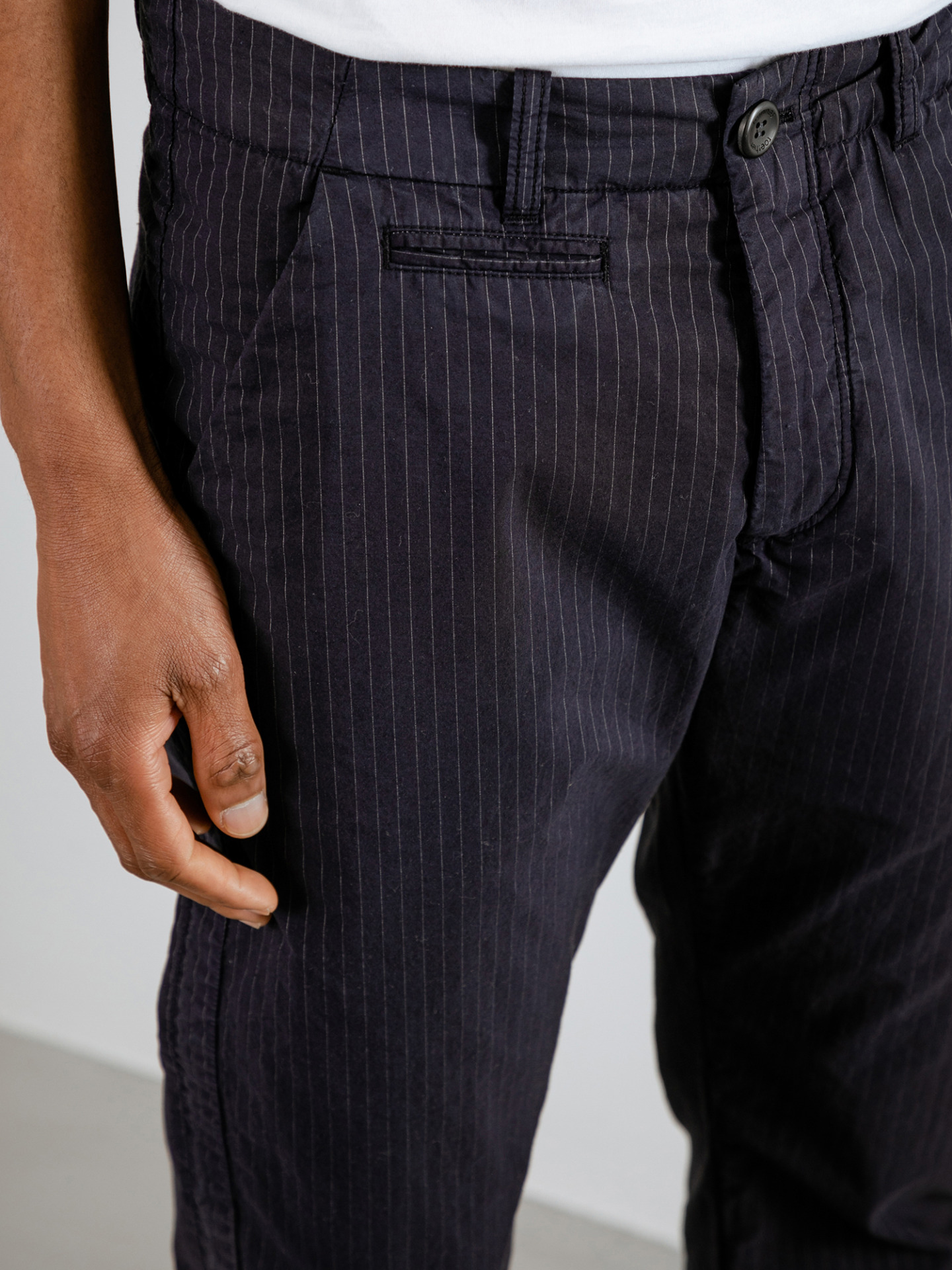 Detailansicht von Hose aus Baumwolle von HANNES ROETHER