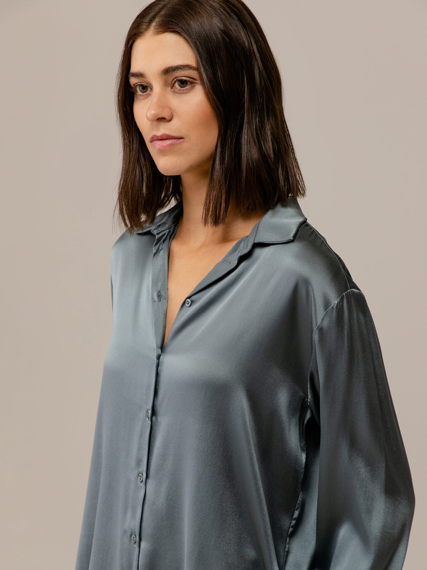 Detailansicht von Seidenbluse von DANIELS