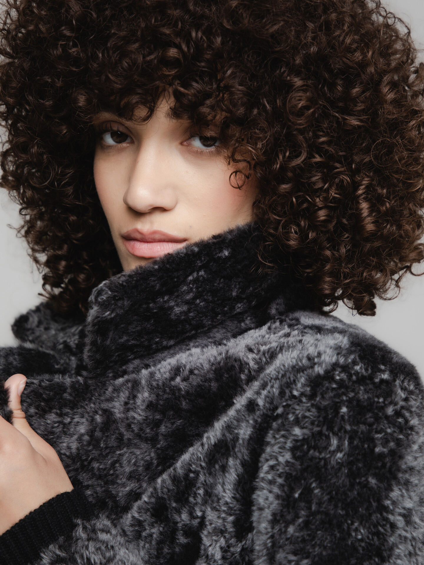 Detailansicht von Wendbarer Ledermantel von BENEDETTA NOVI