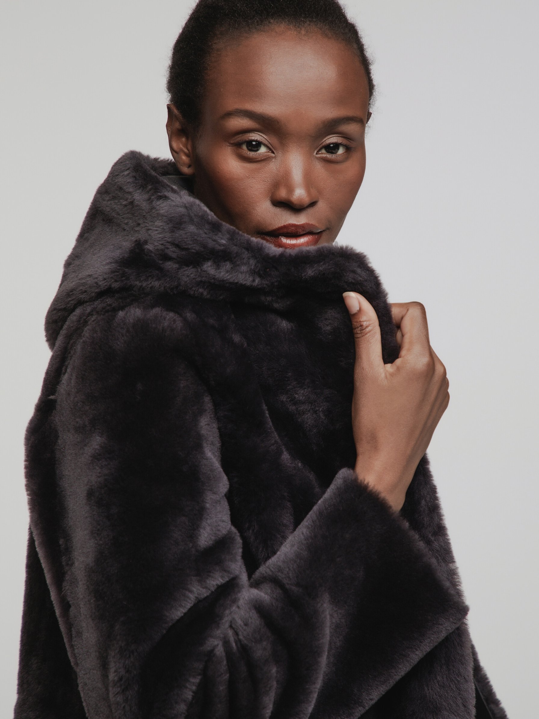 Detailansicht von Wendbarer Ledermantel von ARMA