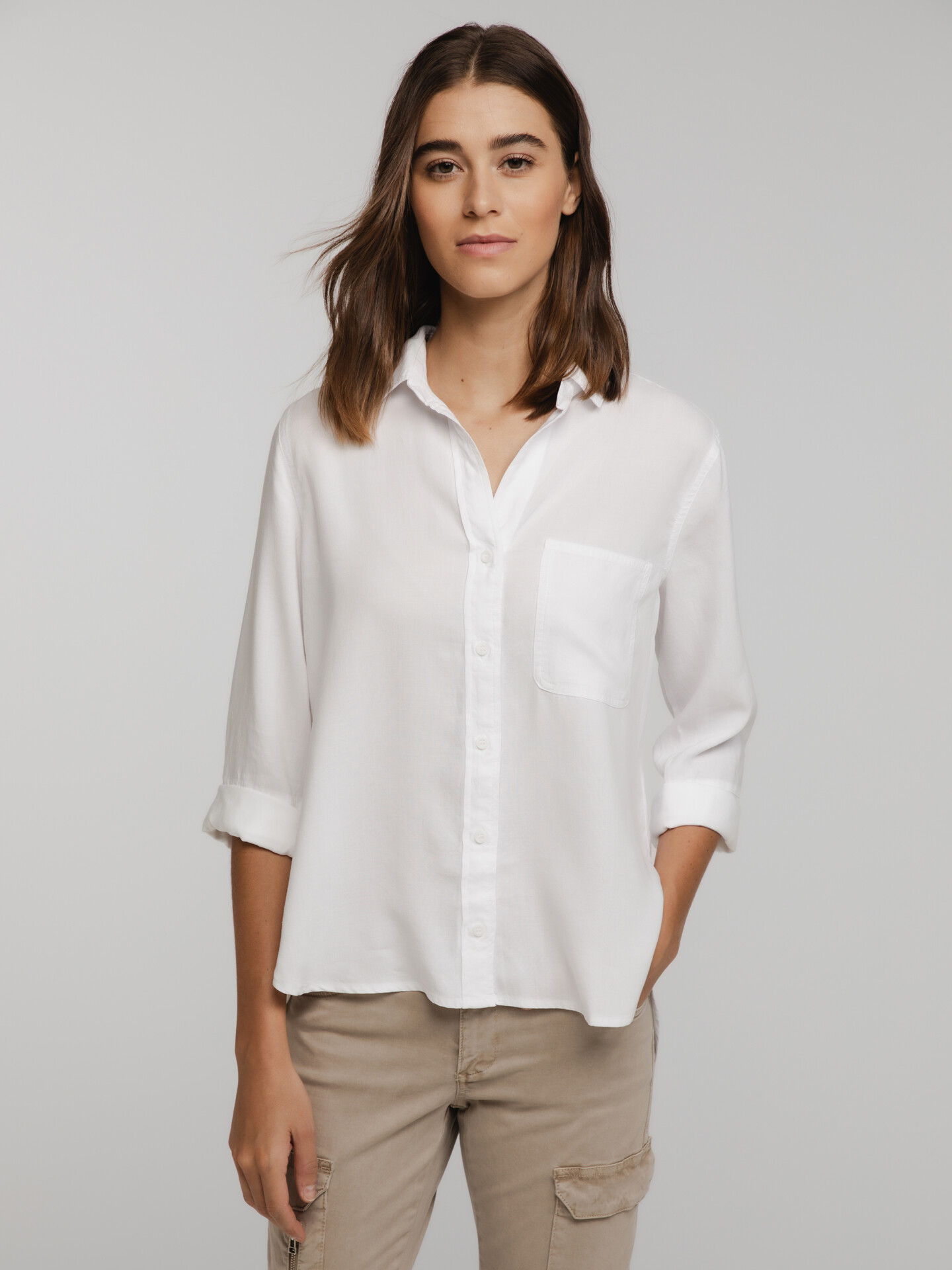 Detailansicht von Hemdbluse von BELLA DAHL