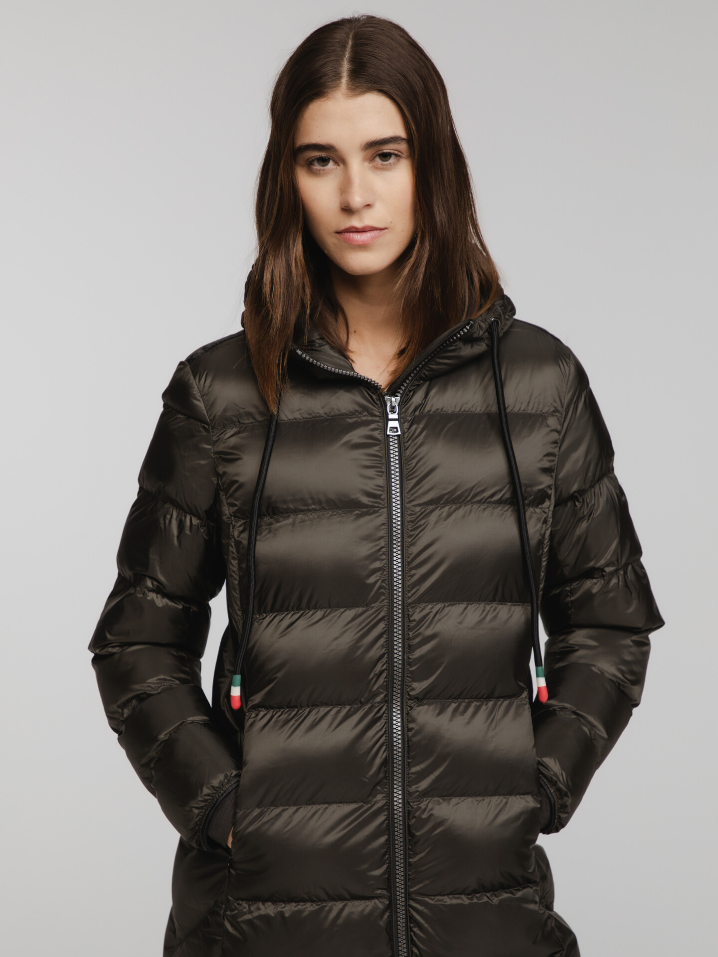 Detailansicht von Steppmantel von NO. 1 COMO