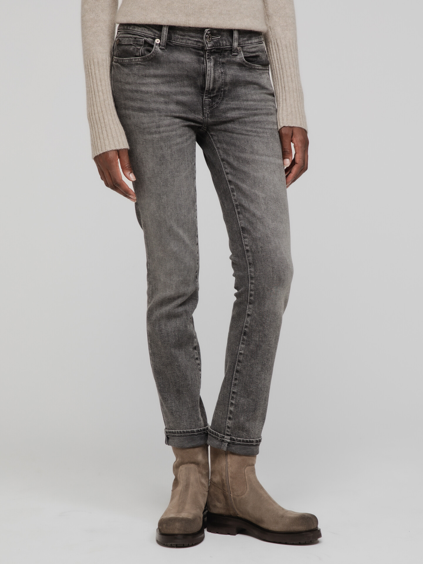 Detailansicht von Slim Fit Jeans von 7 FOR ALL MANKIND