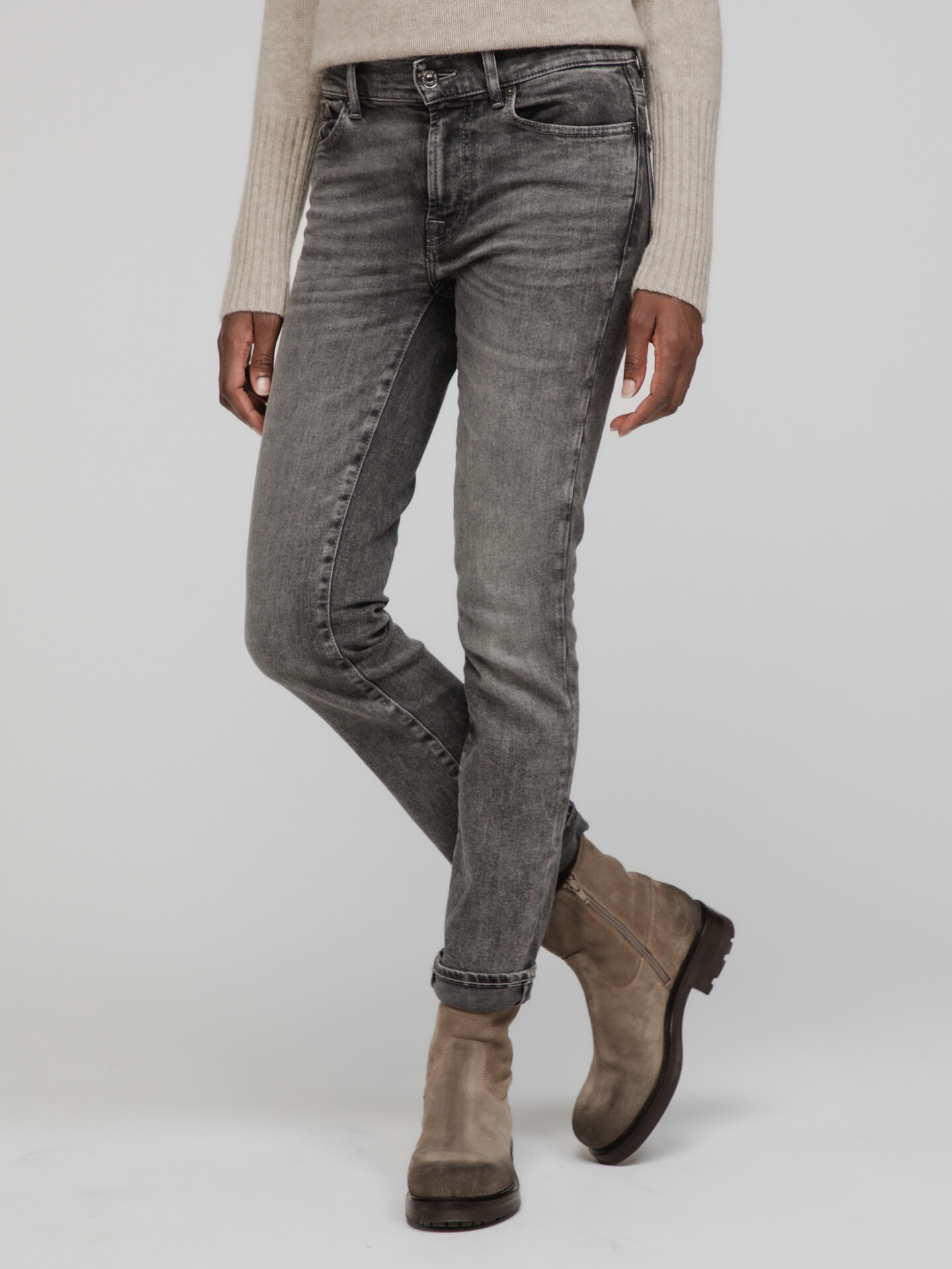 Detailansicht von Slim Fit Jeans von 7 FOR ALL MANKIND