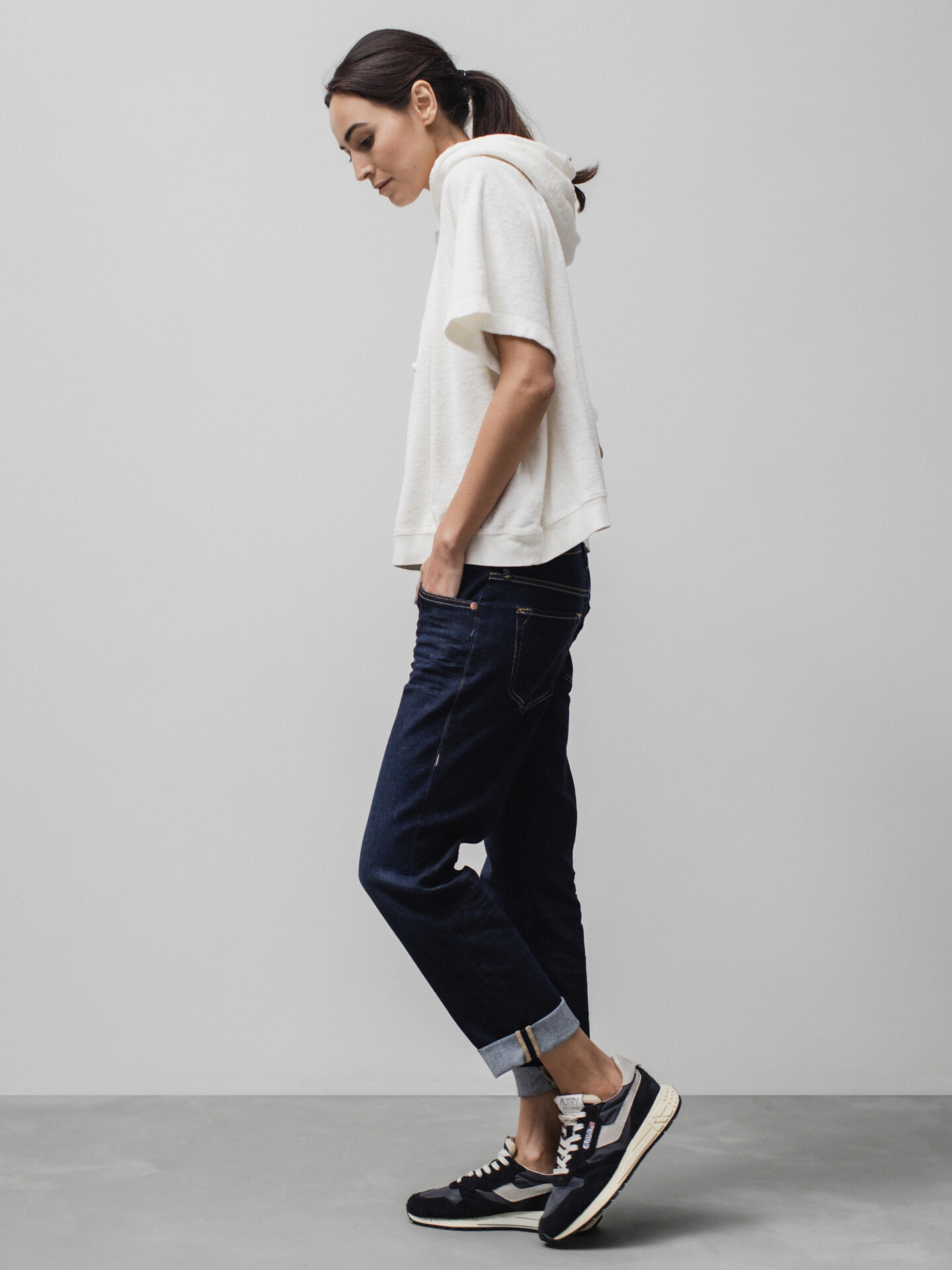 Detailansicht von Kurzarm-Sweatshirt aus Baumwolle von DANIELS