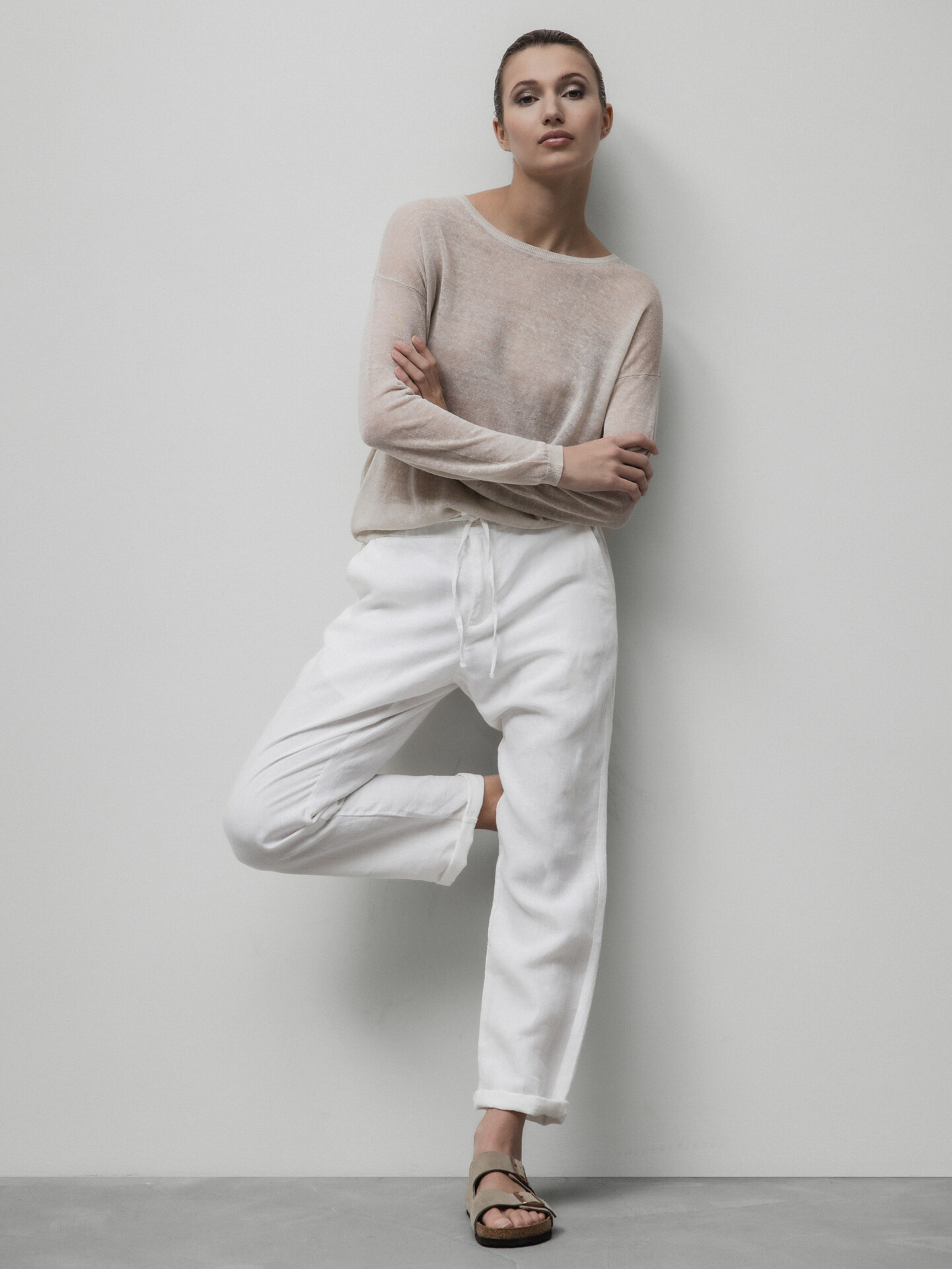 Detailansicht von Leichter Pullover aus Leinen von DANIELS