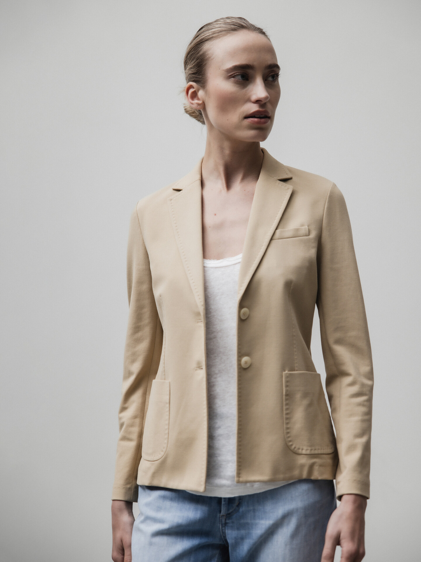 Detailansicht von Blazer aus Baumwolle von CIRCOLO