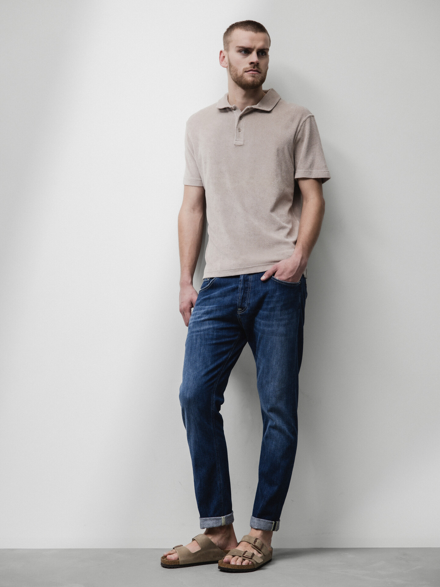 Detailansicht von Kurzarm-Poloshirt aus Baumwolle von 04651