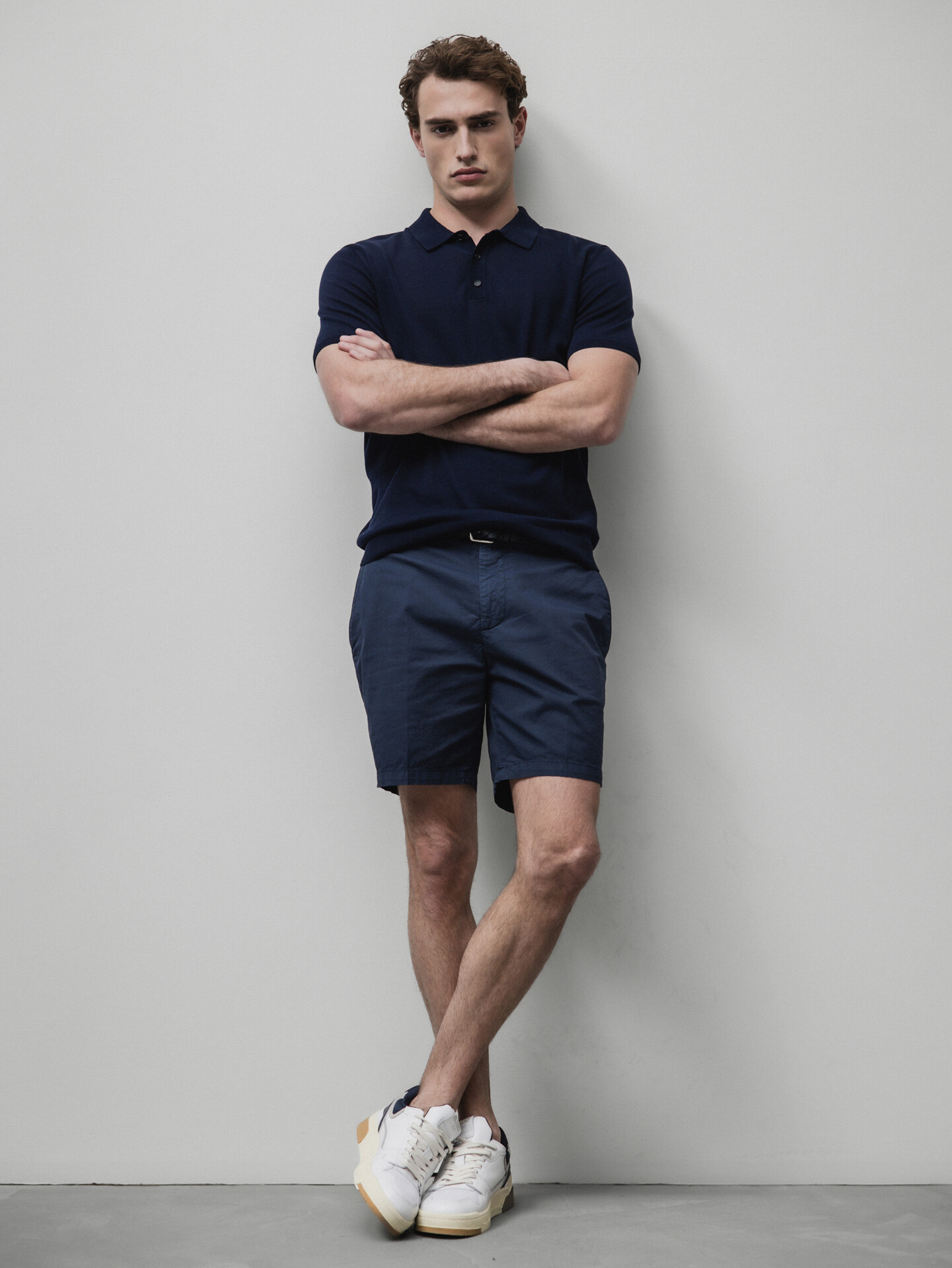 Detailansicht von Poloshirt aus Baumwolle von ROBERTO COLLINA