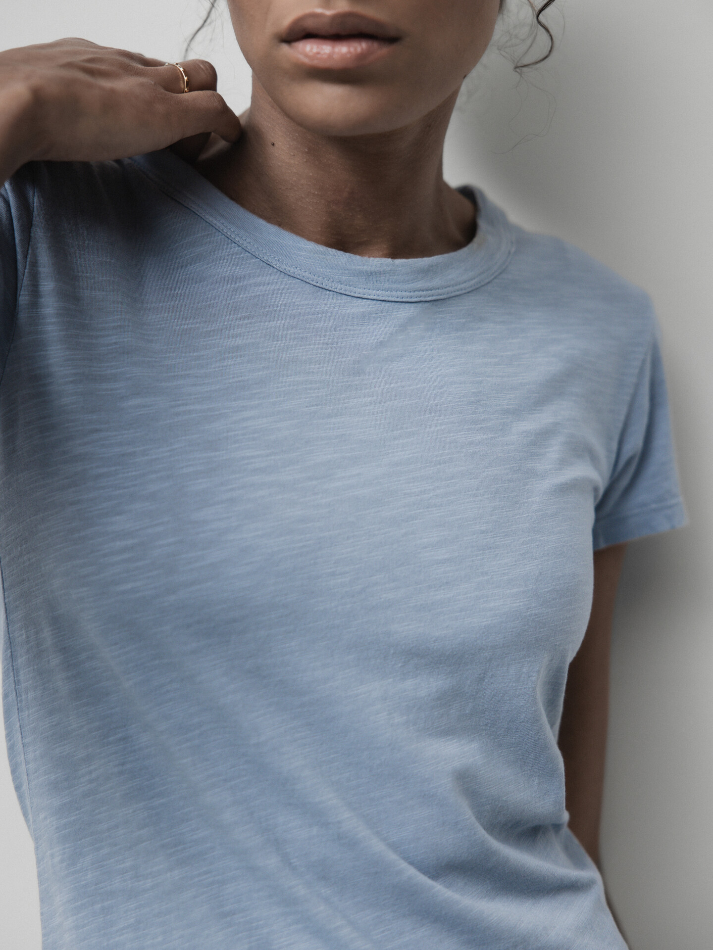 Detailansicht von T-Shirt aus Baumwolle von DANIELS