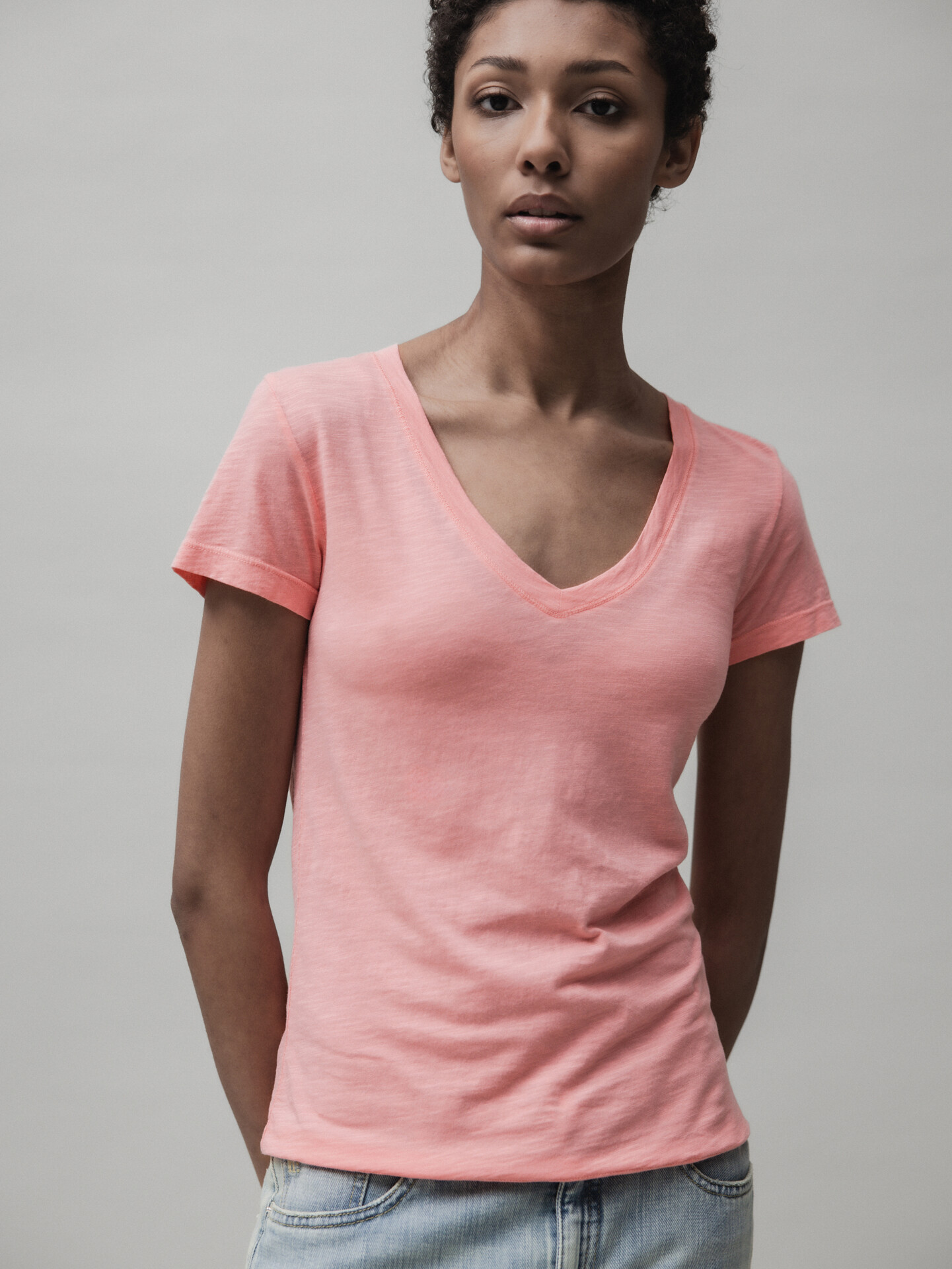 Detailansicht von T-Shirt aus Baumwolle von DANIELS