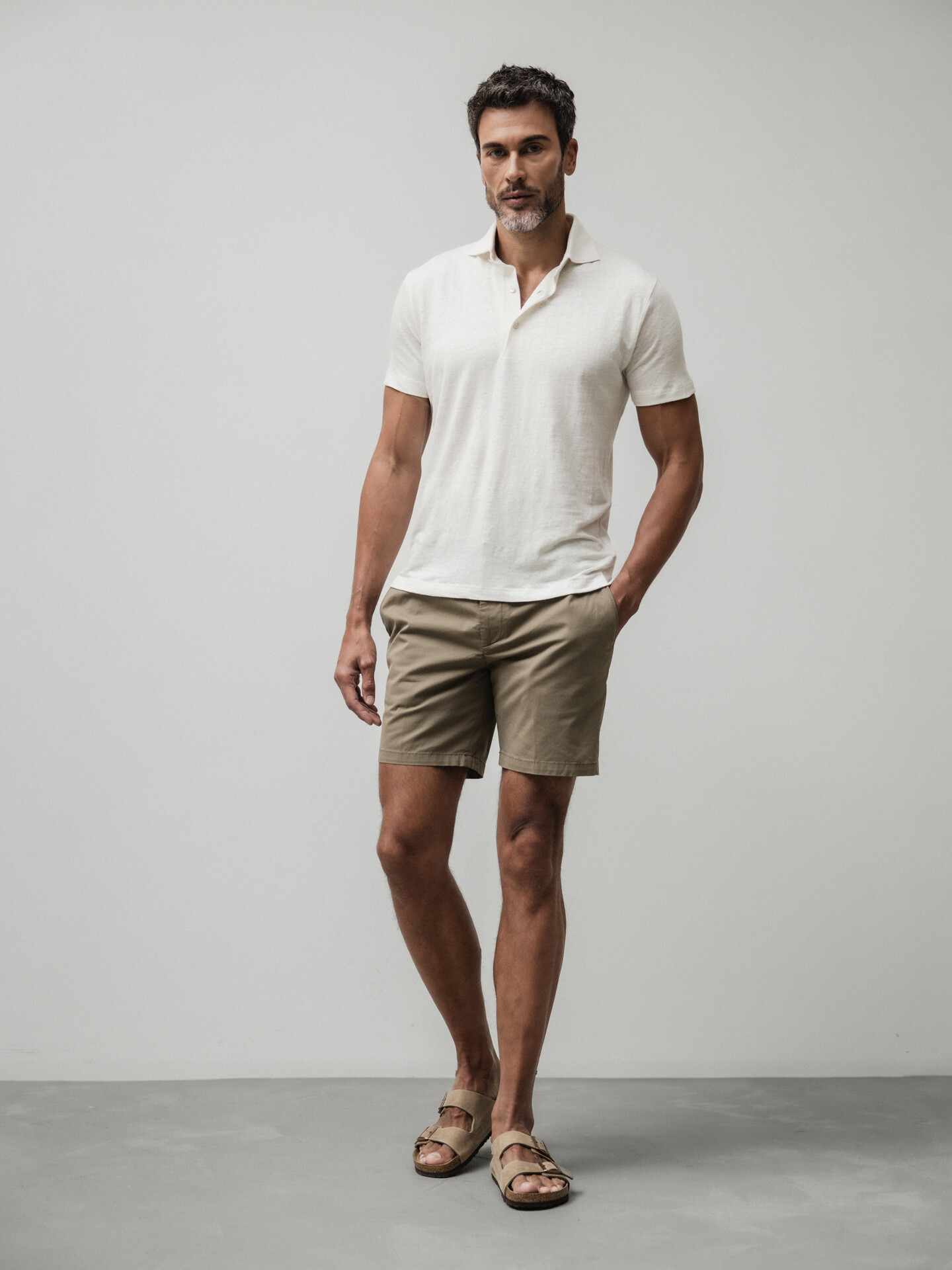 Detailansicht von Shorts aus Baumwolle von DONDUP