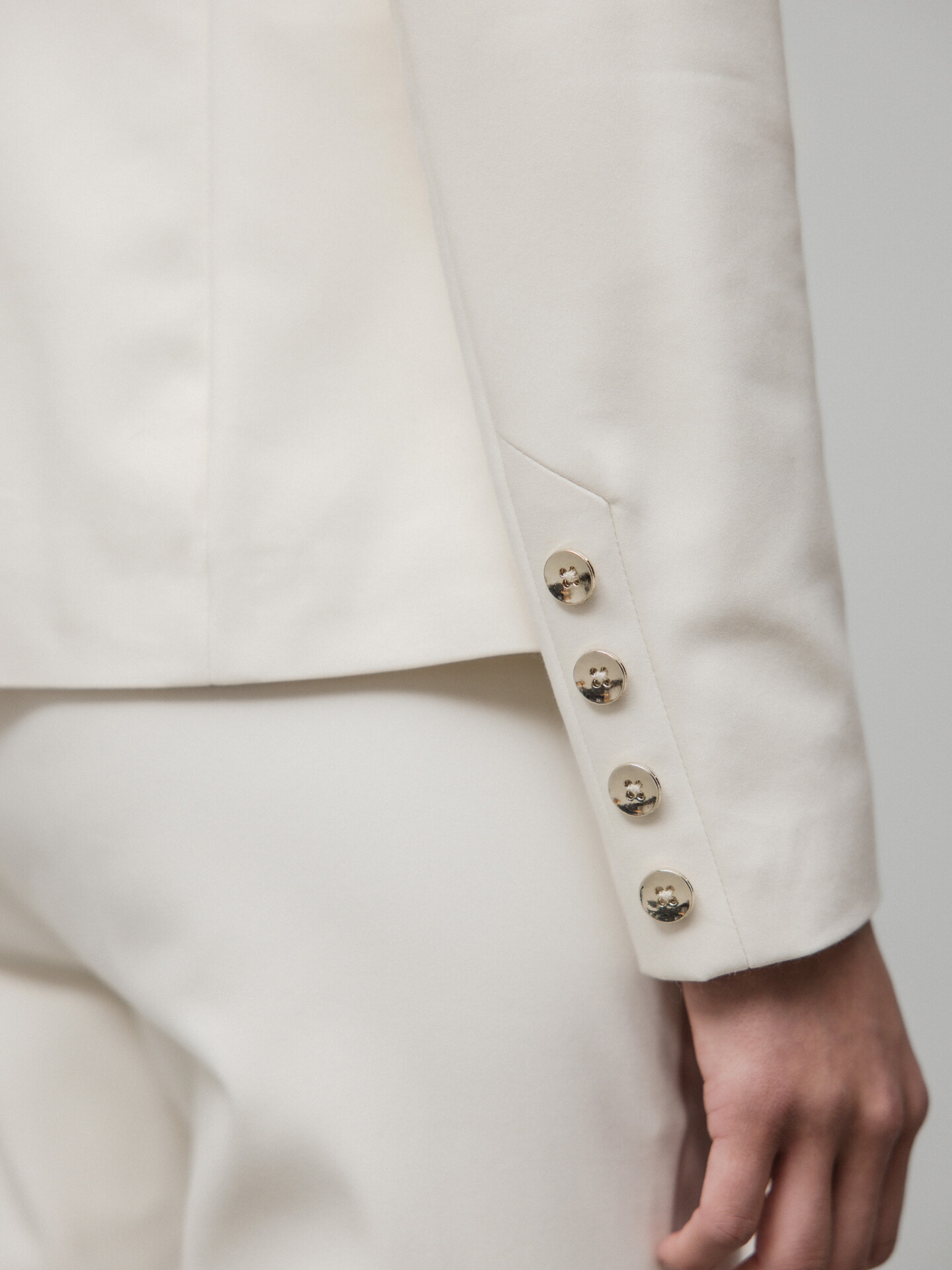 Detailansicht von Blazer aus Baumwolle von MOS MOSH