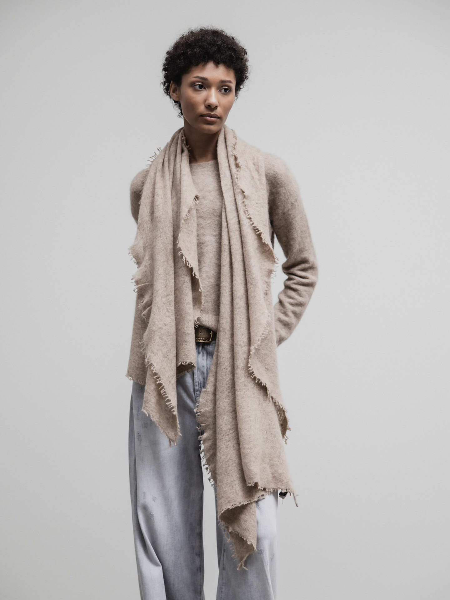 Detailansicht von Schal aus Cashmere von PUR SCHOEN