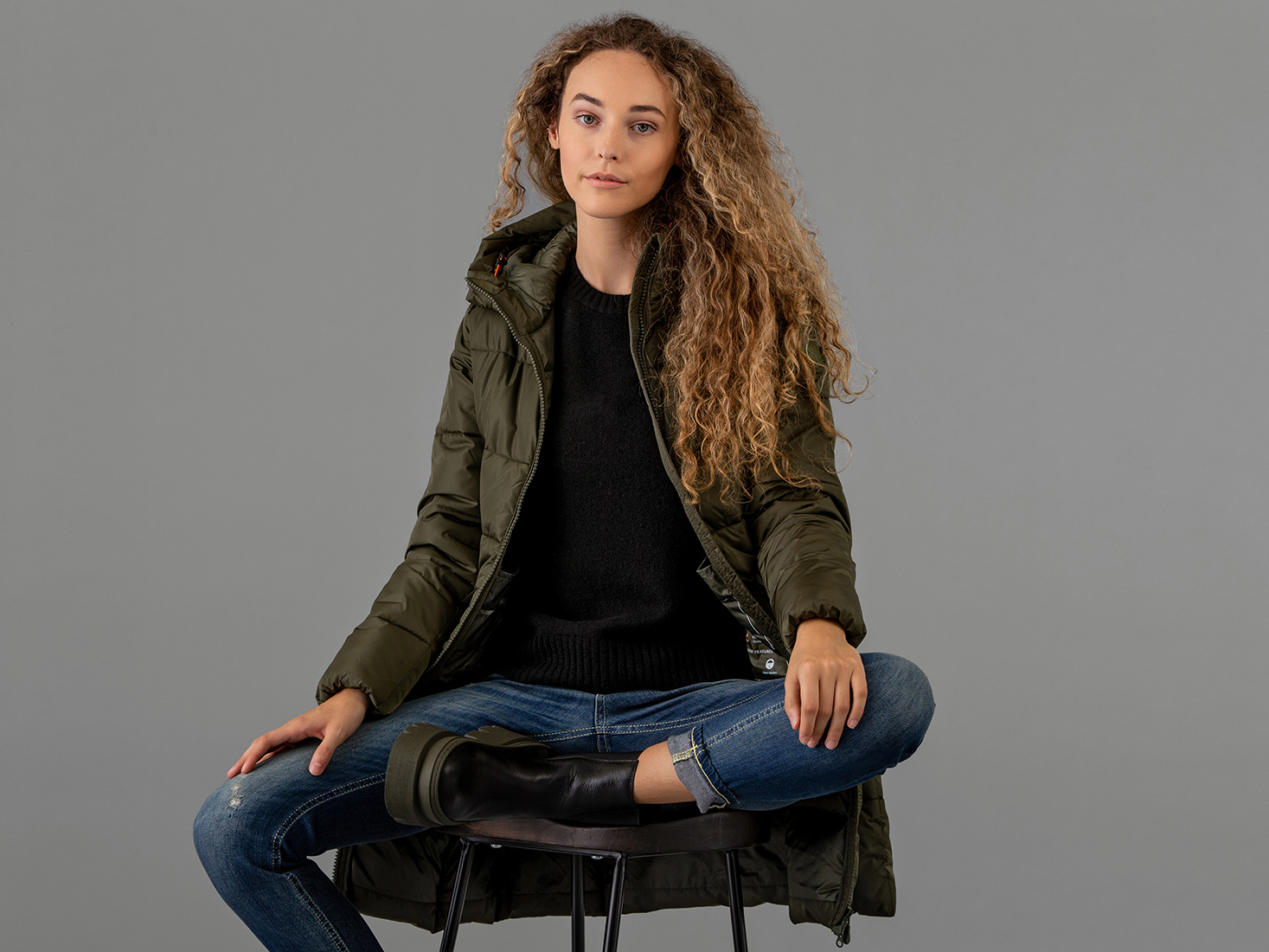 Detailansicht von Steppmantel von SAVE THE DUCK