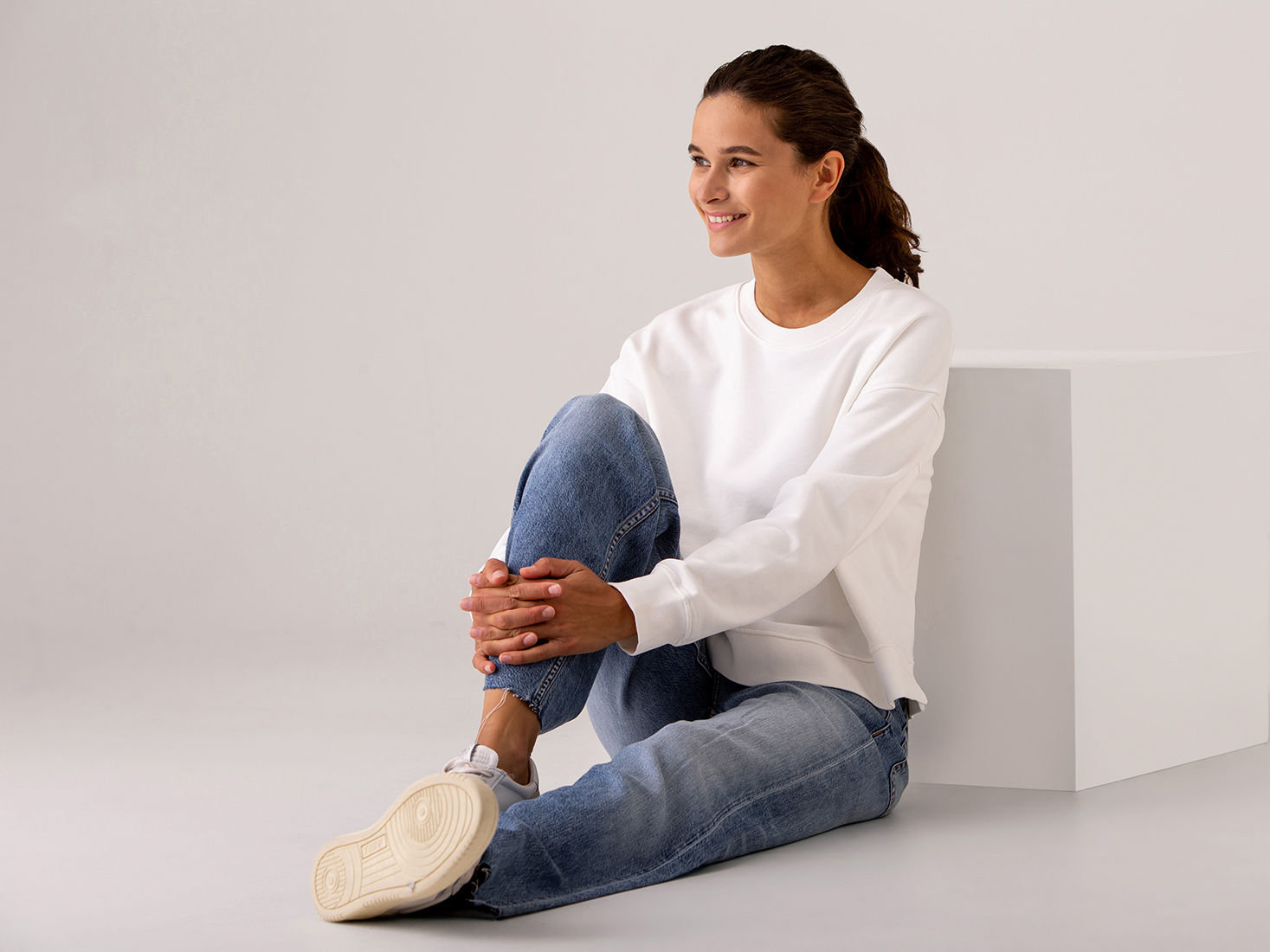 Detailansicht von Sweatshirt aus Baumwolle von DANIELS