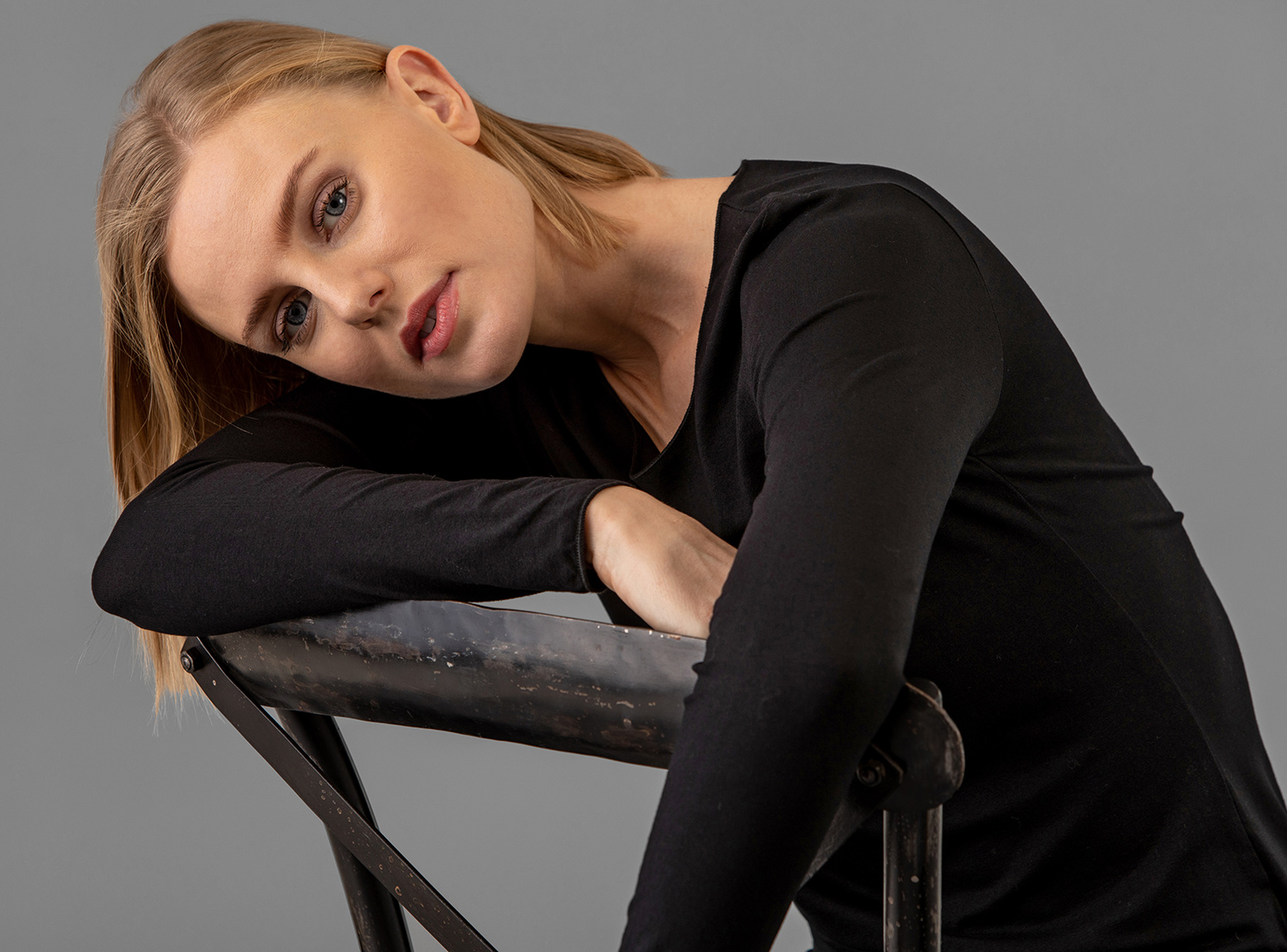 Detailansicht von Langarmshirt von MAJESTIC