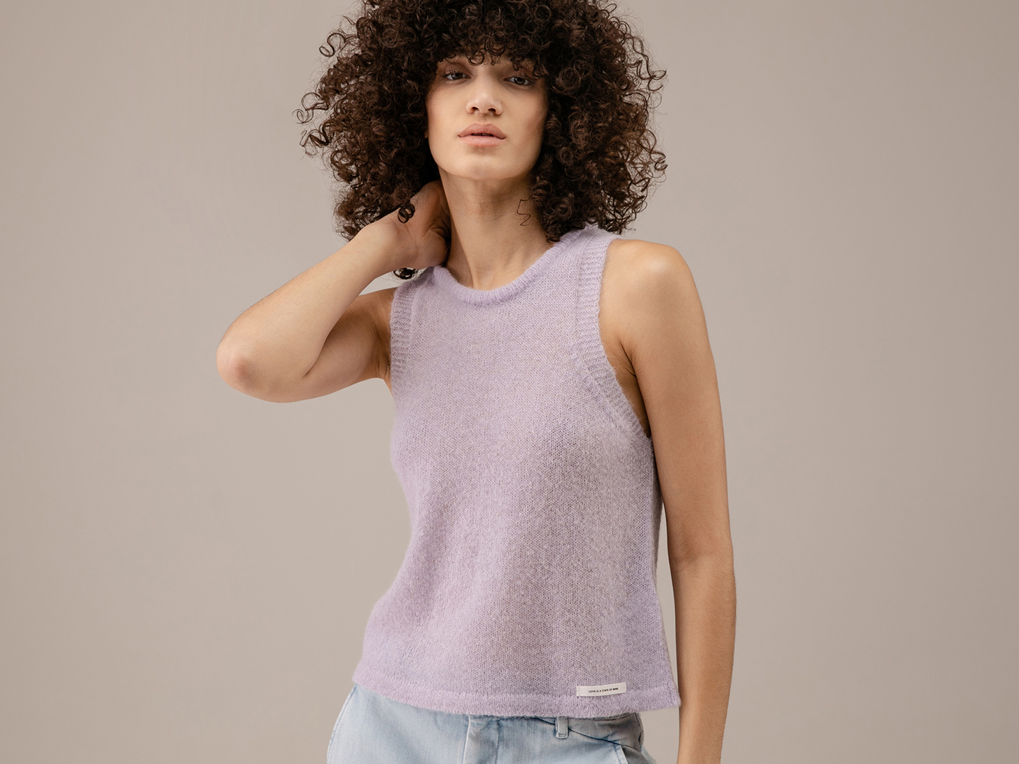 Detailansicht von Stricktop aus Alpakawolle von 10 DAYS