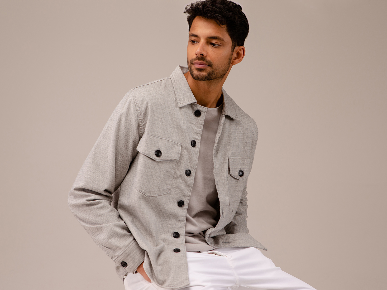 Detailansicht von Hemdjacke von GABBA